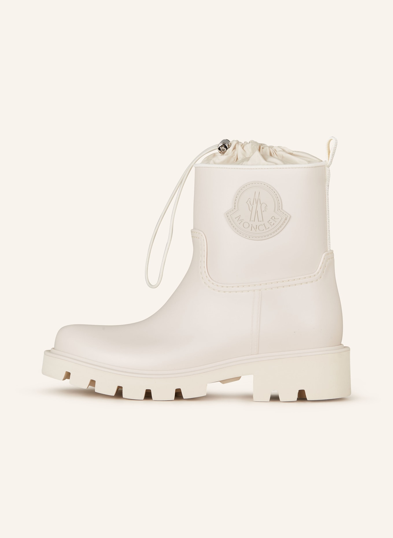 MONCLER Botki KICKSTREAM: ECRU