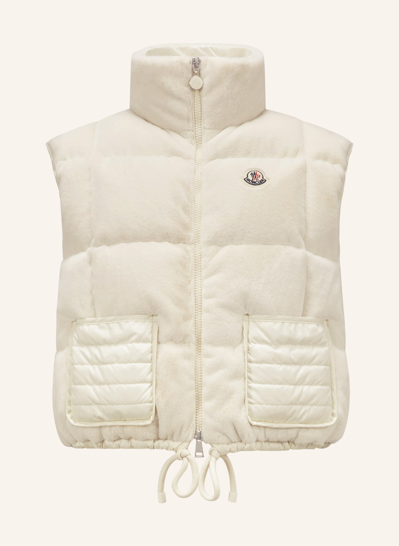 Moncler white gilet shop