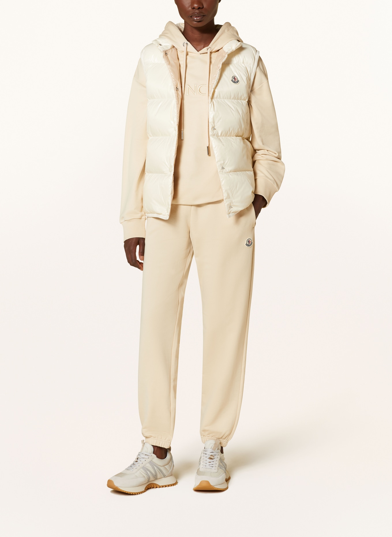 MONCLER Daunenweste BADIA: CREME