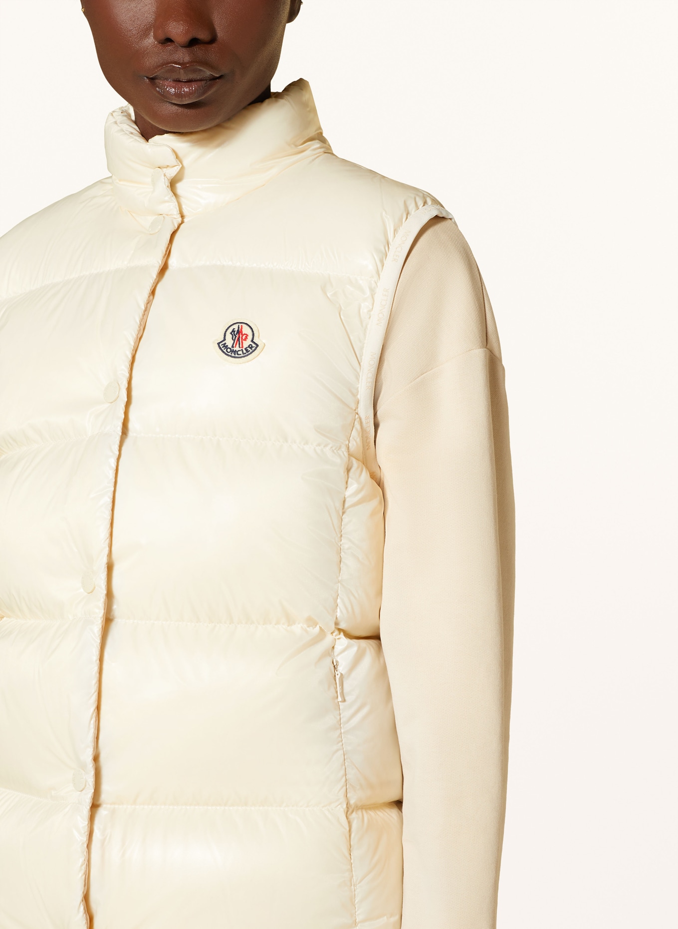 MONCLER Daunenweste BADIA: CREME