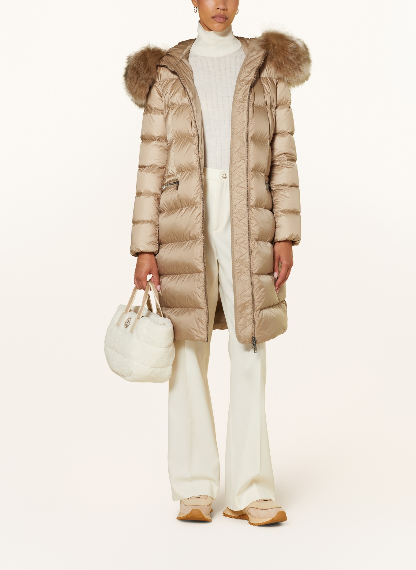 MONCLER Down coat BOEDIC in beige