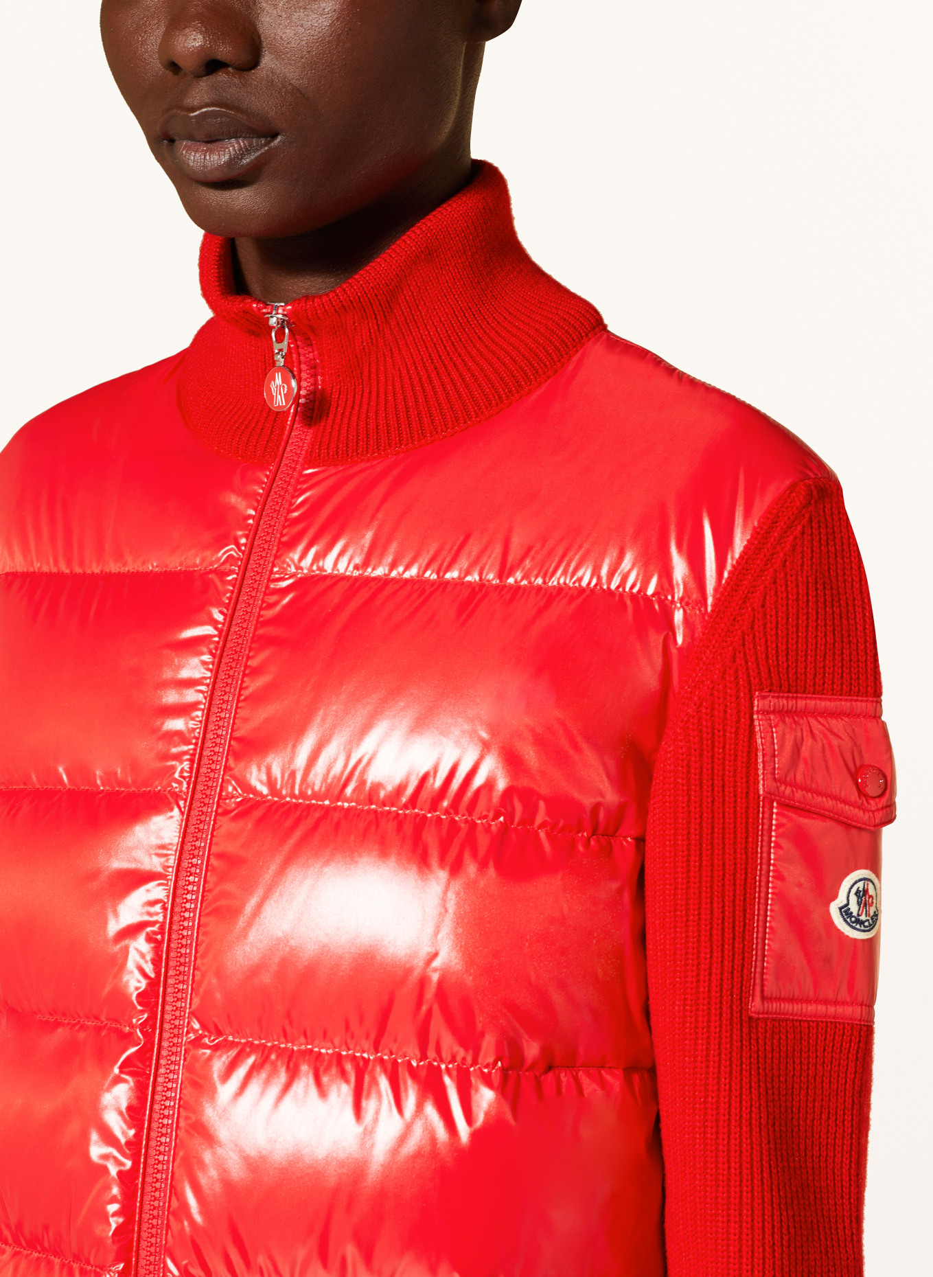 Moncler jacket red inside sales