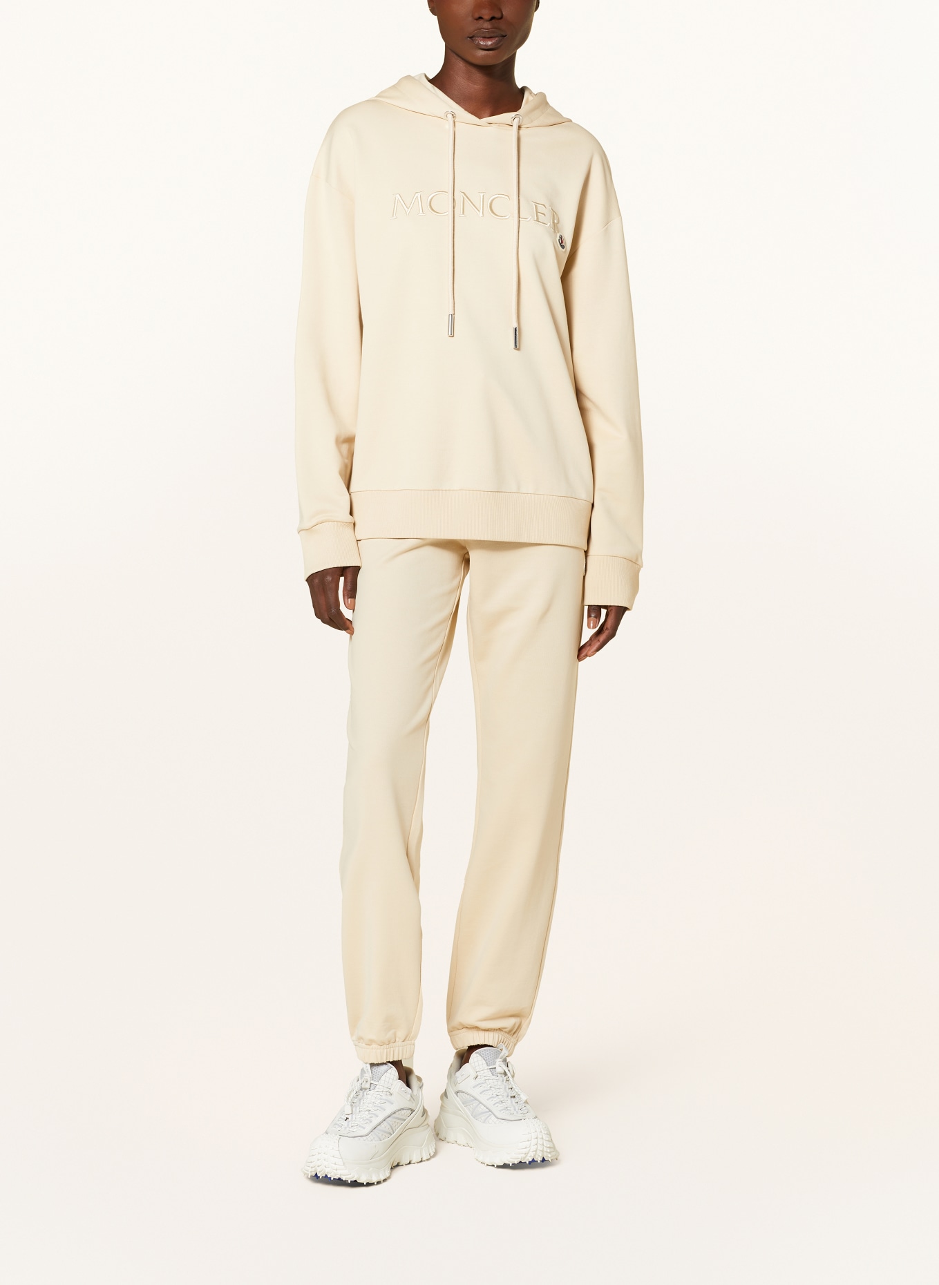 MONCLER Bluza z kapturem: ECRU