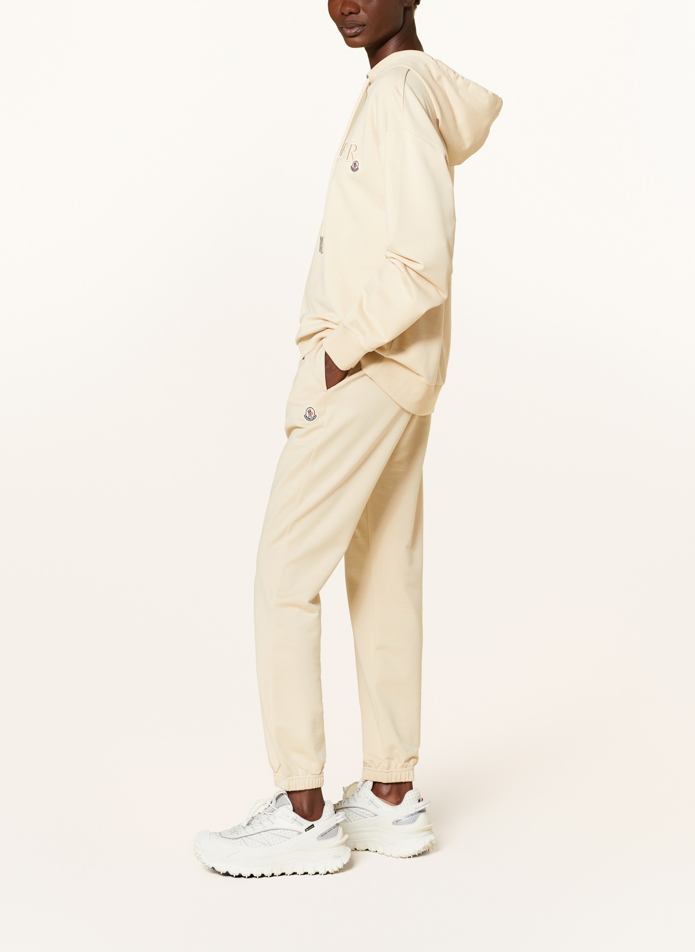 MONCLER Bluza z kapturem: ECRU