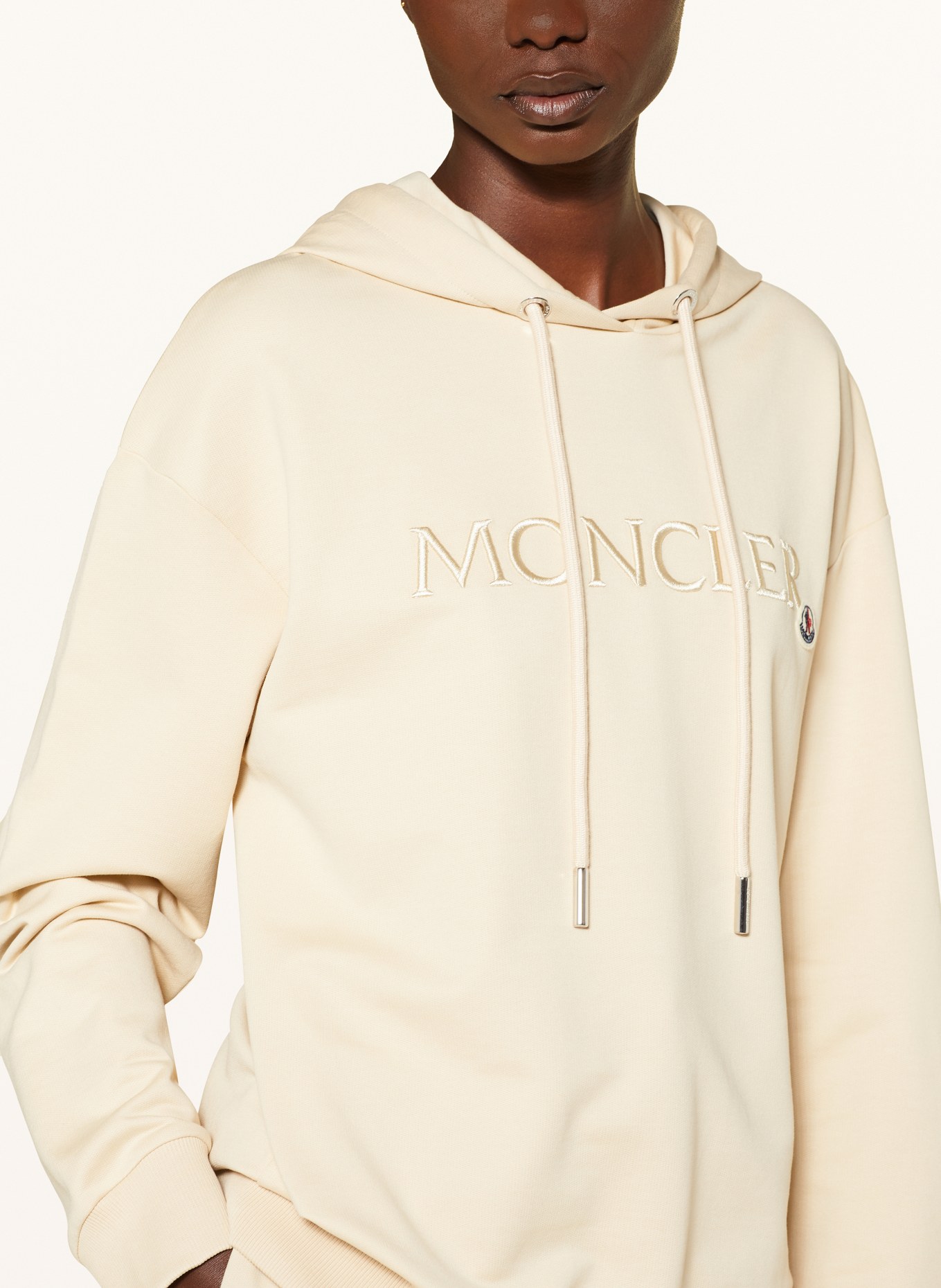 MONCLER Bluza z kapturem: ECRU