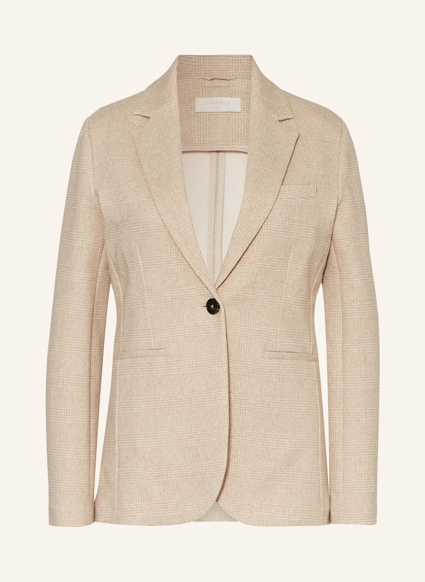 CIRCOLO 1901 Jersey blazer, Color: CREAM/ BEIGE (Image 1)