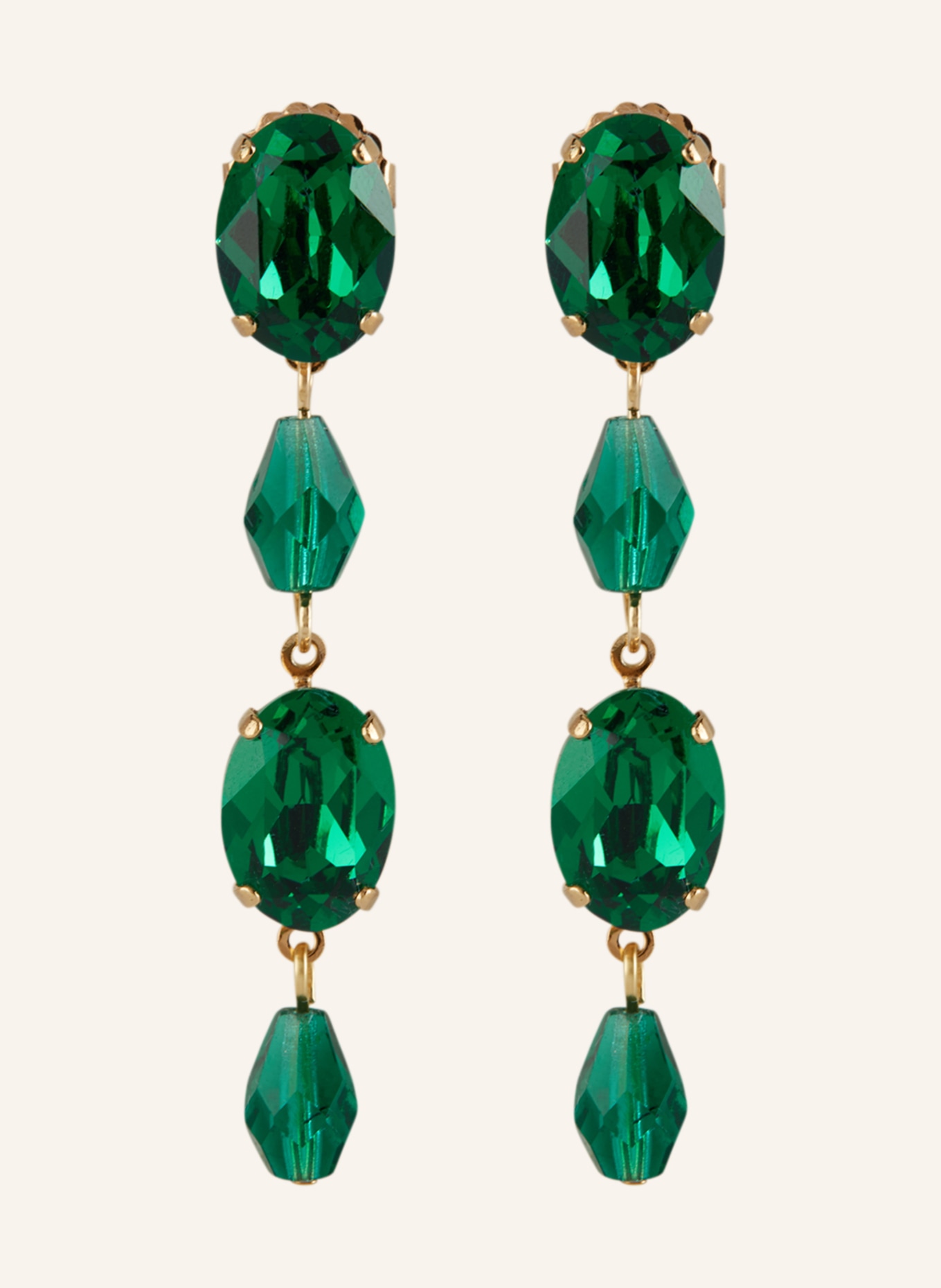 Seenberg Ohrhänger: GRÜN / GOLD