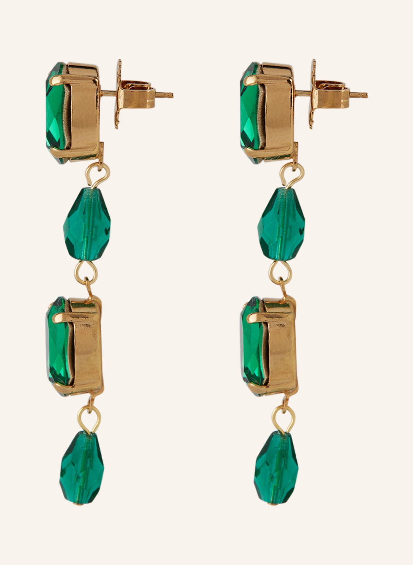 Seenberg Ohrhänger: GRÜN / GOLD