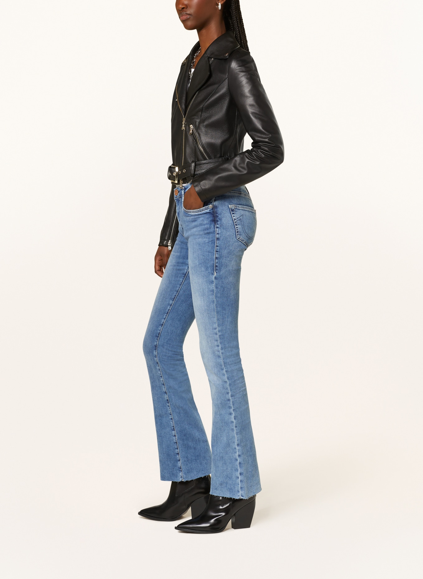 TRUE RELIGION Bootcut džíny BECCA: 4646 Light Blue