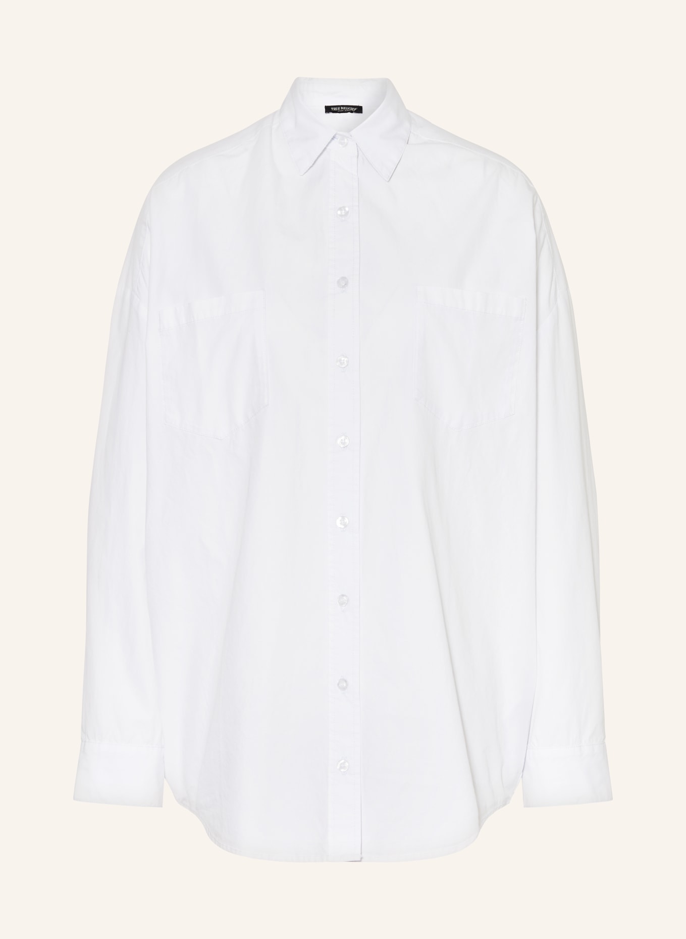 TRUE RELIGION Oversized shirt blouse, Color: WHITE (Image 1)