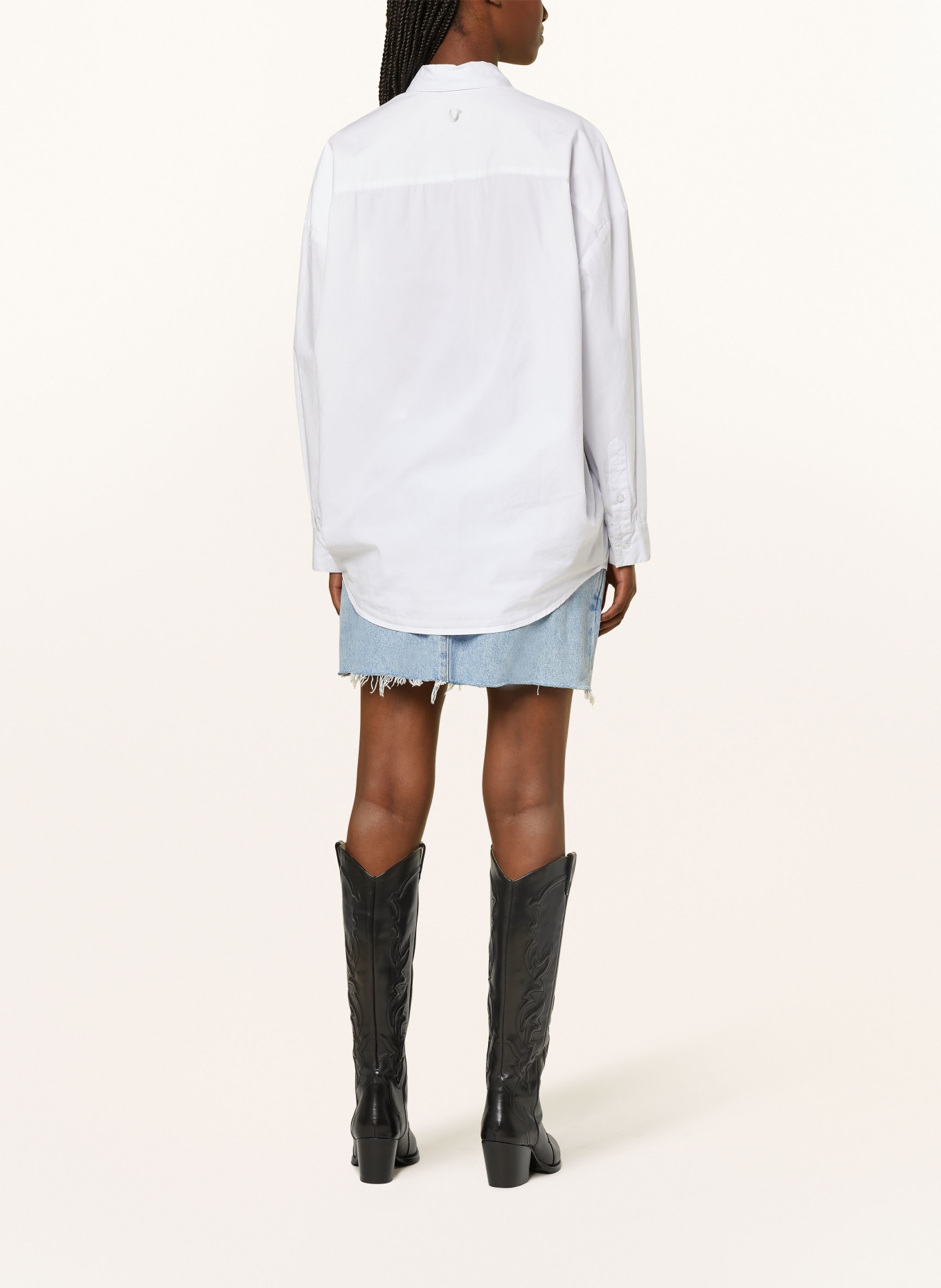 TRUE RELIGION Oversized shirt blouse, Color: WHITE (Image 3)