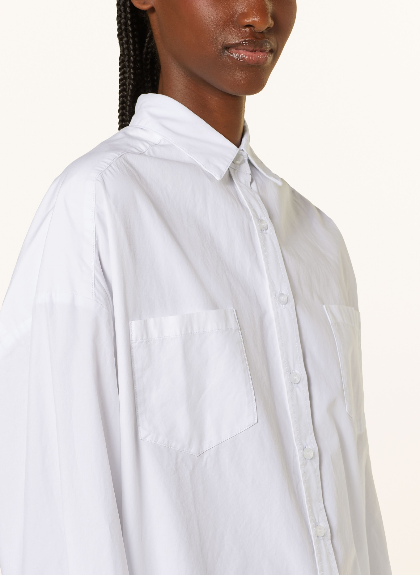 TRUE RELIGION Oversized shirt blouse, Color: WHITE (Image 4)