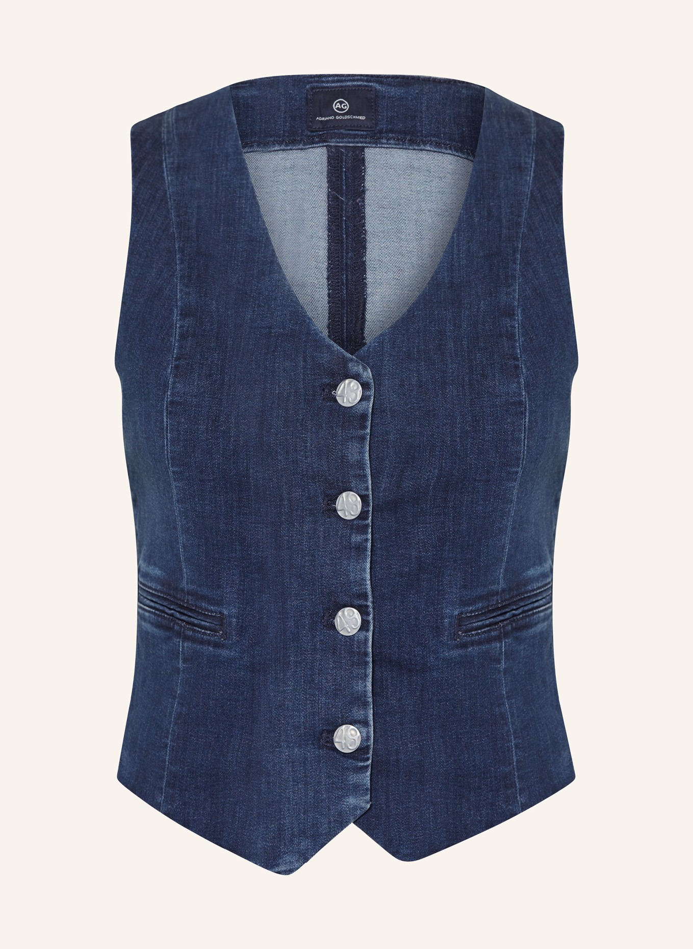 AG Jeans Denim vest, Color: DARK BLUE (Image 1)