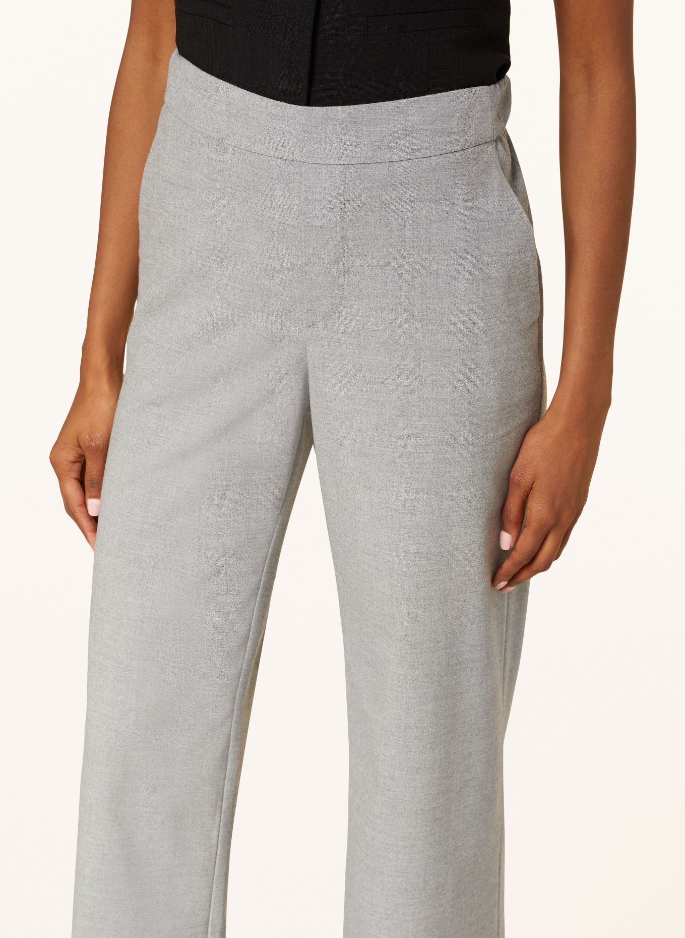 MAC Wide leg trousers CHIARA, Color: LIGHT GRAY (Image 5)