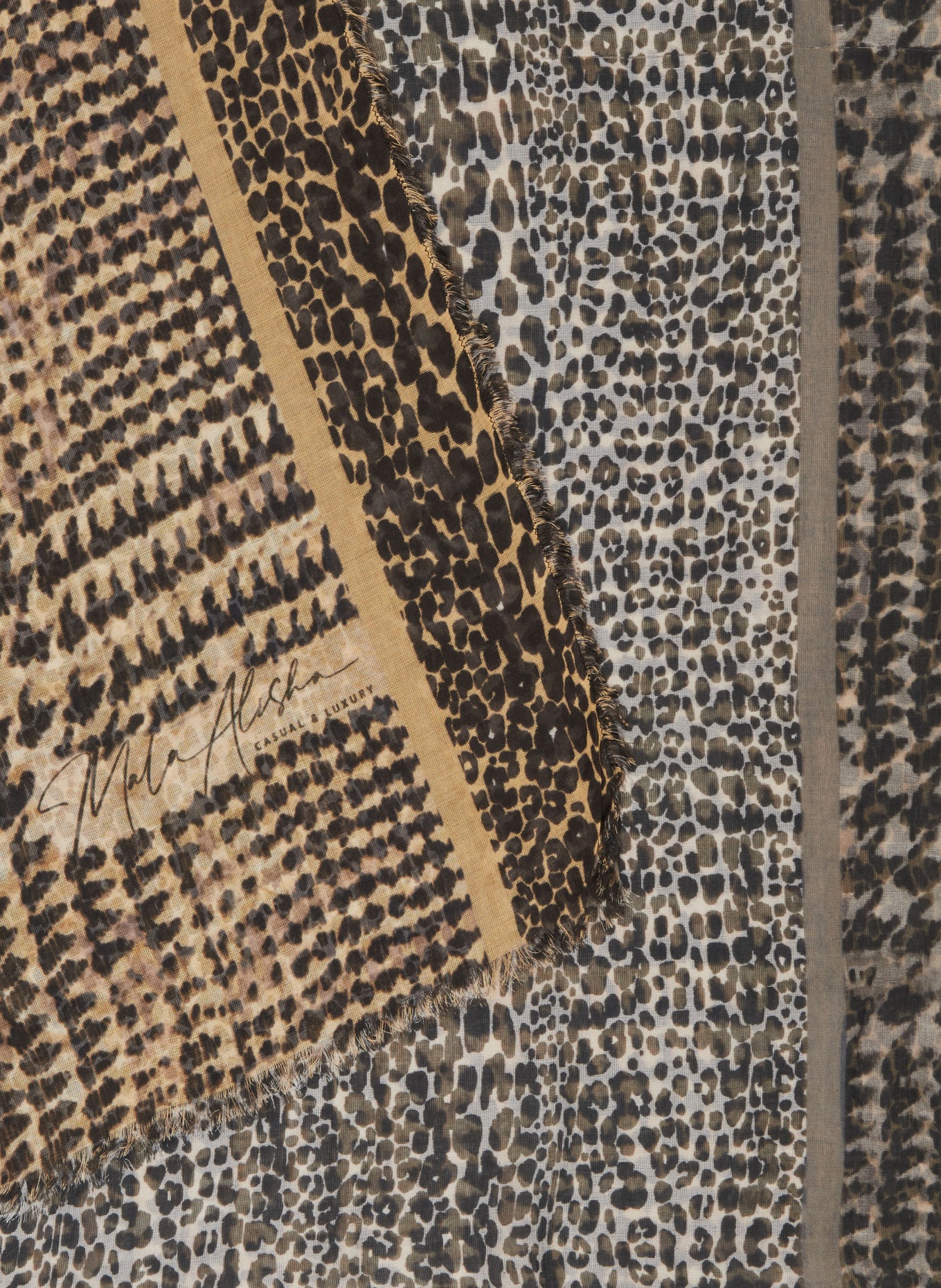 MALA ALISHA Tuch CHILL OUT: BEIGE/ SCHWARZ