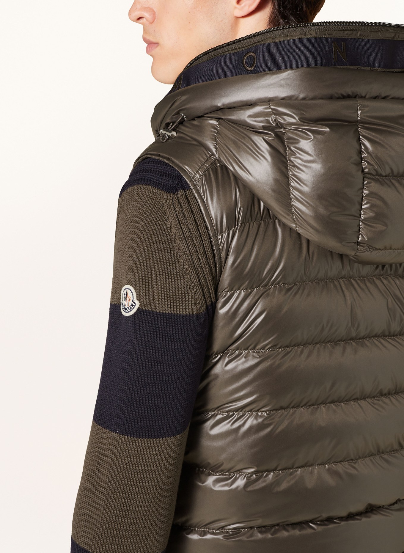 MONCLER Daunenweste BARANT: DUNKELBRAUN