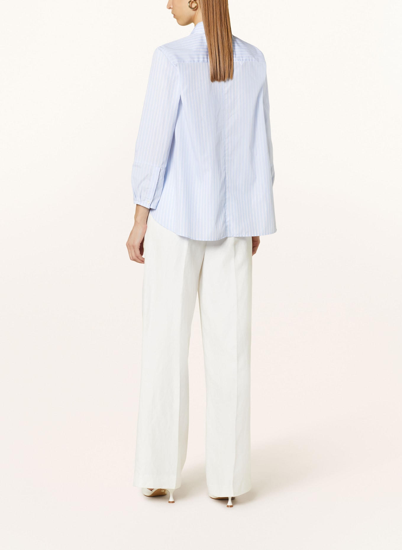 ROBERT FRIEDMAN Shirt blouse NORA, Color: LIGHT BLUE/ WHITE (Image 3)