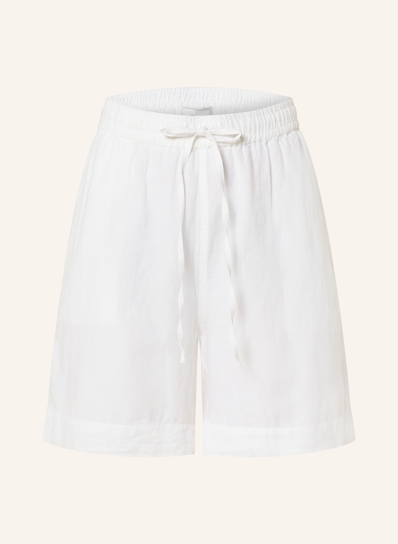 NEO NOIR Shorts SHEA with linen, Color: WHITE (Image 1)