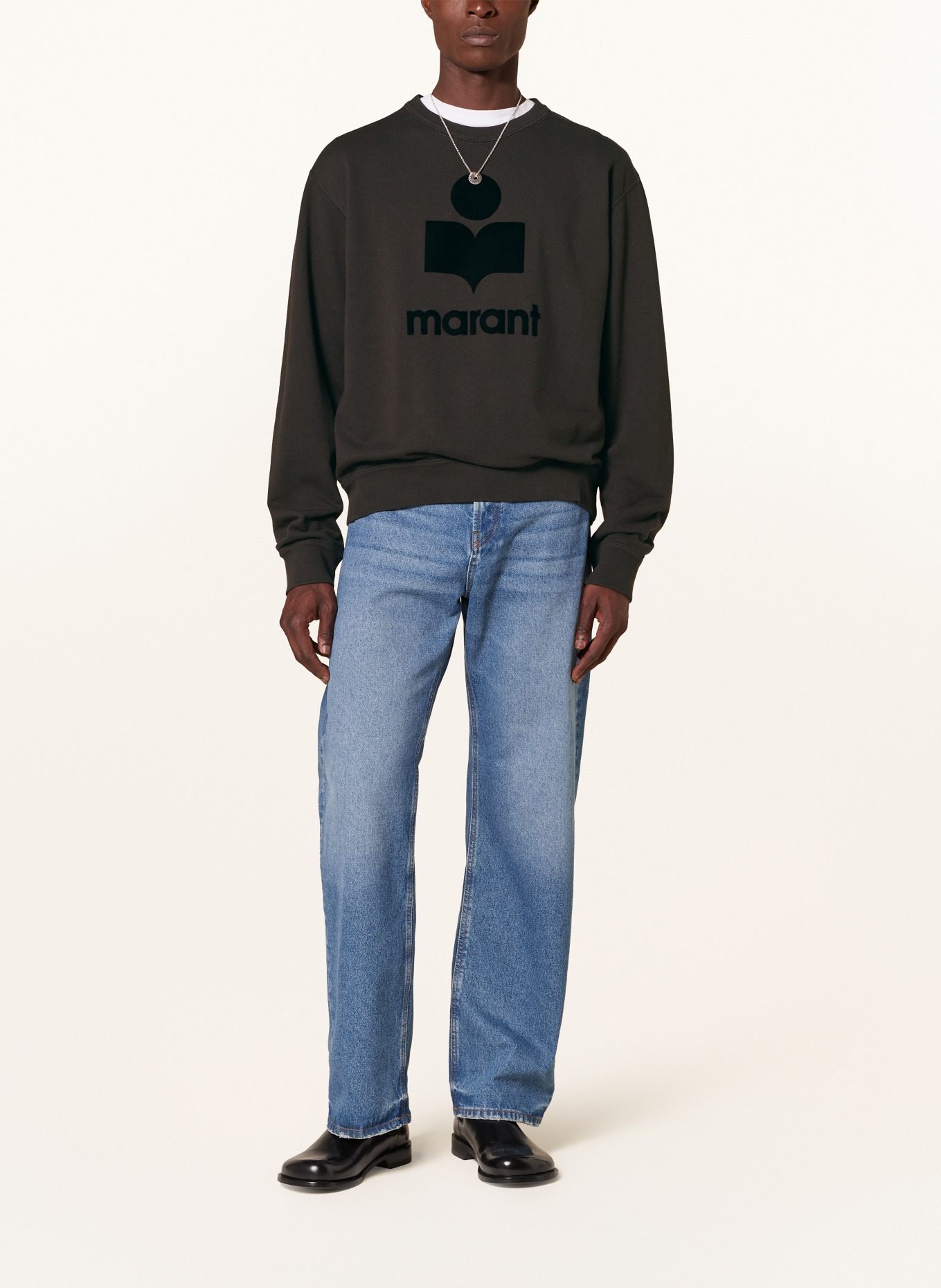 ISABEL MARANT Mikina MIKOY: 02FK FADED BLACK