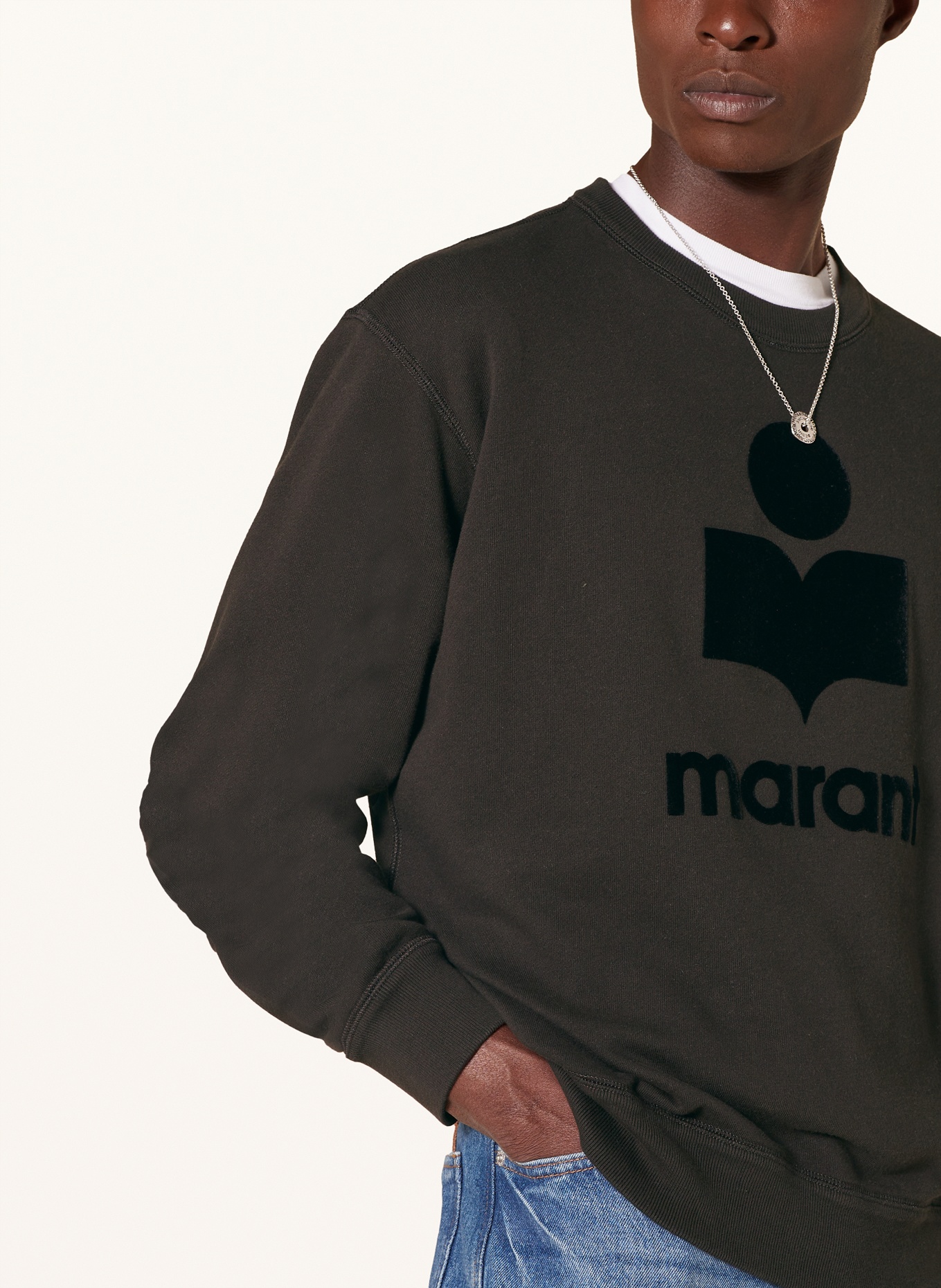 ISABEL MARANT Mikina MIKOY: 02FK FADED BLACK