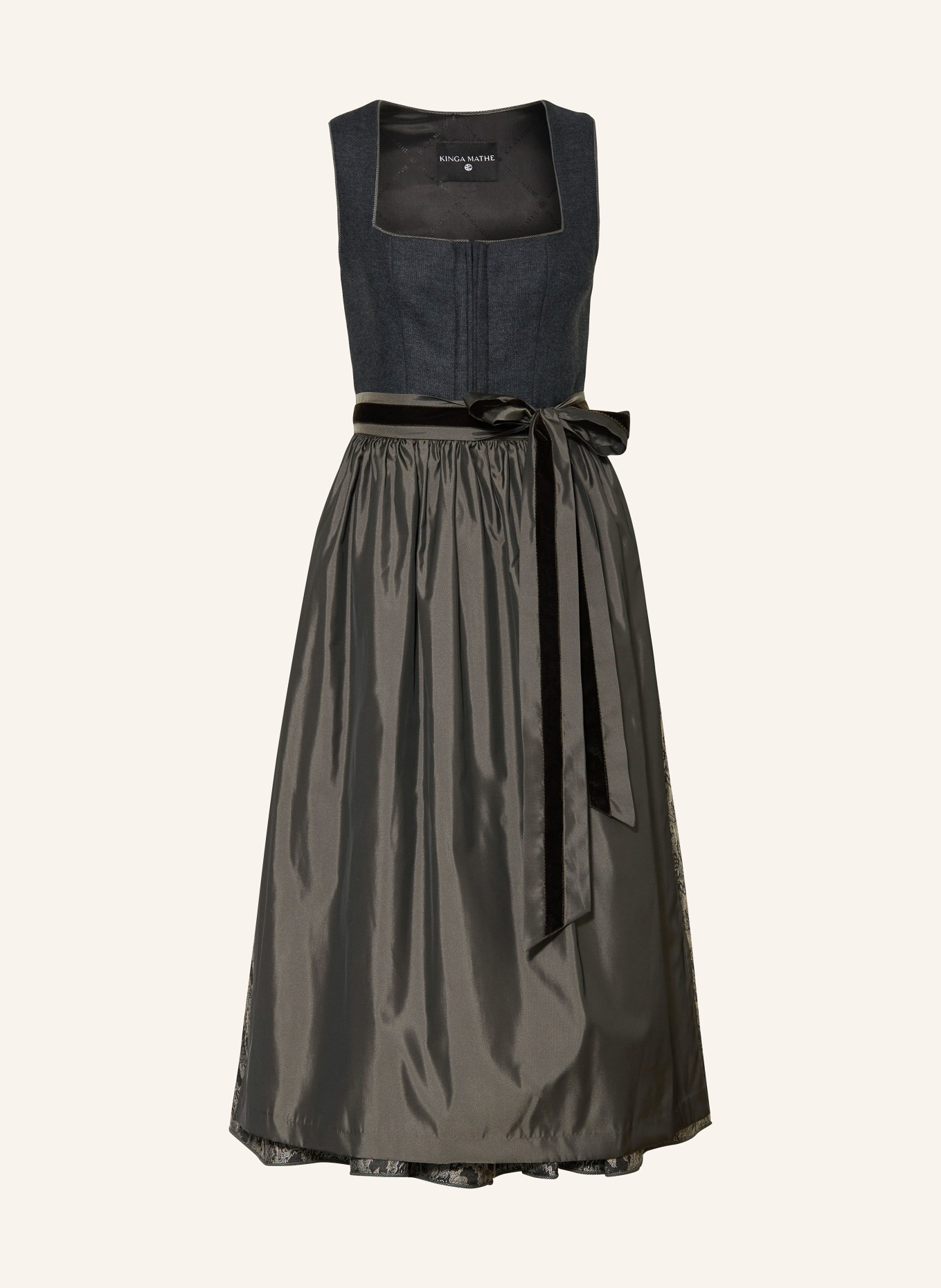 KINGA MATHE Dirndl GIRONA, Color: DARK GRAY (Image 1)
