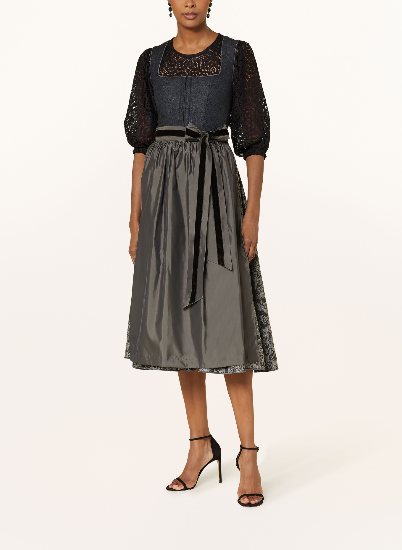 KINGA MATHE Dirndl GIRONA, Color: DARK GRAY (Image 2)