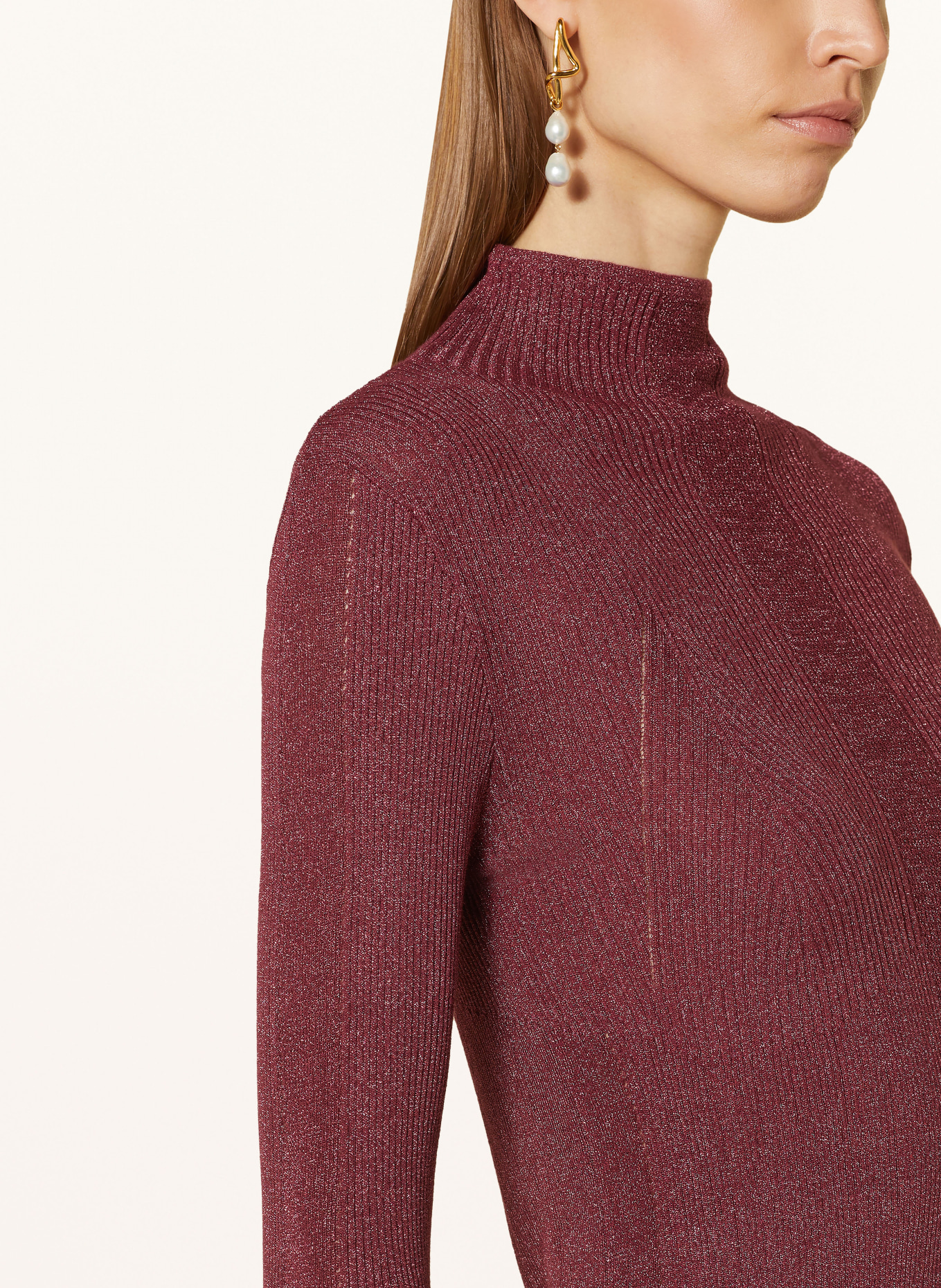 Dark red sweater best sale