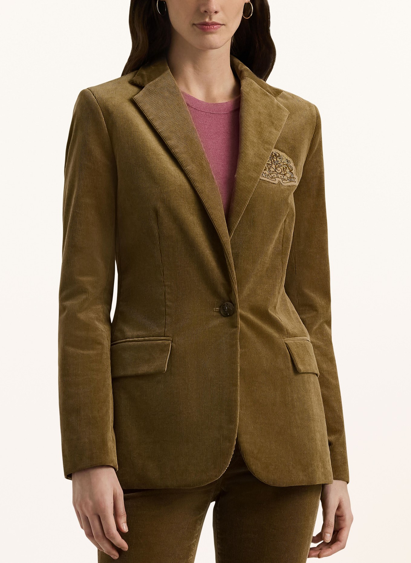 LAUREN RALPH LAUREN Corduroy blazer in brown
