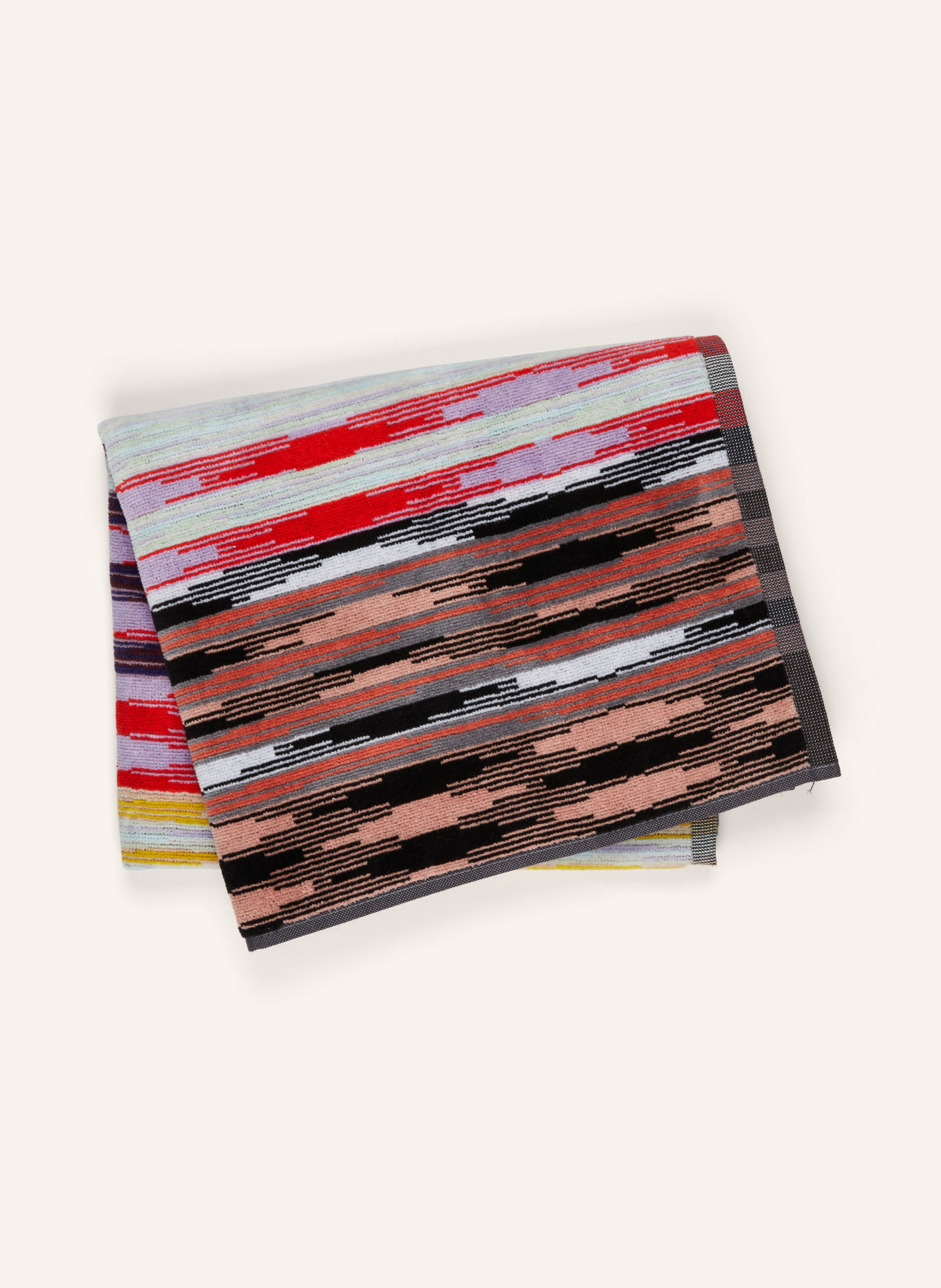 MISSONI Home Handtuch MINUETTO, Farbe: MINT/ ROT/ SCHWARZ (Bild 2)