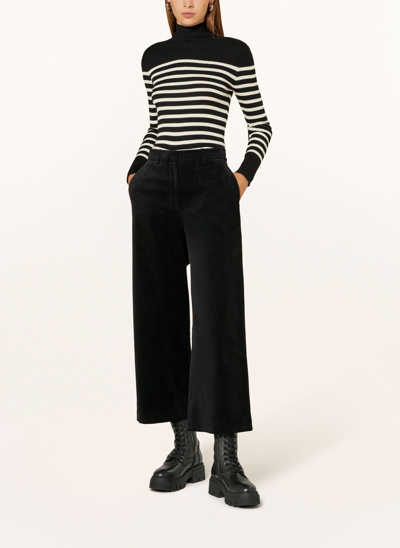 ARMEDANGELS Cord-Culotte JAALMA: SCHWARZ