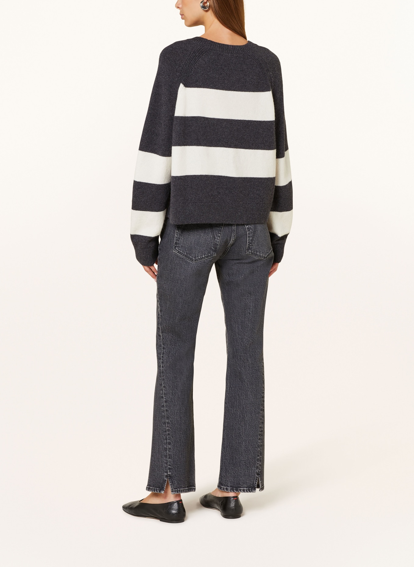 ARMEDANGELS Sweter DILIRIAA: CZIEMNOSZARY/ ECRU
