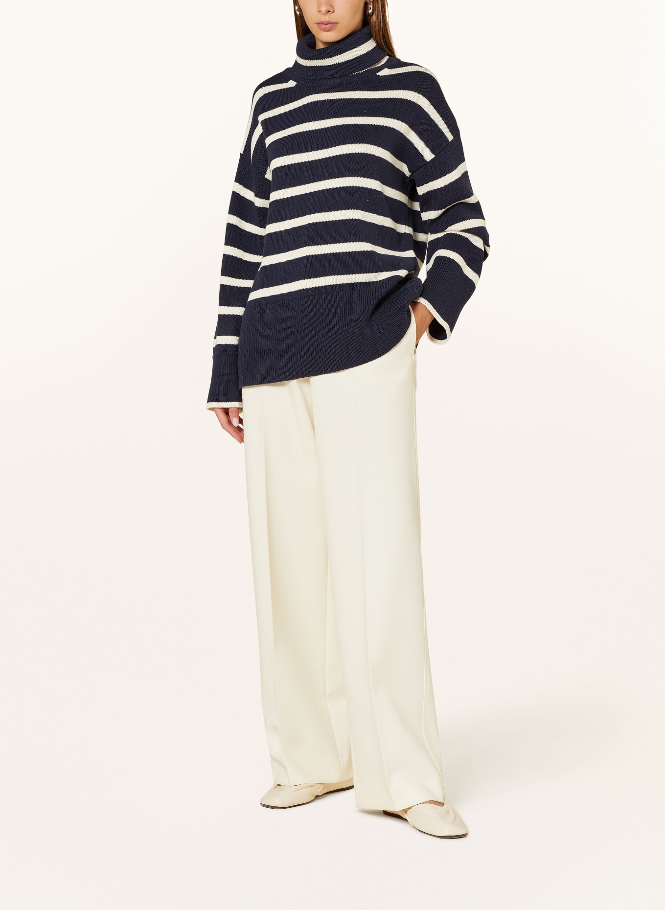 ARMEDANGELS Turtleneck sweater storage CHANAA: Mr & Mrs Italy band appliqué T-shirt