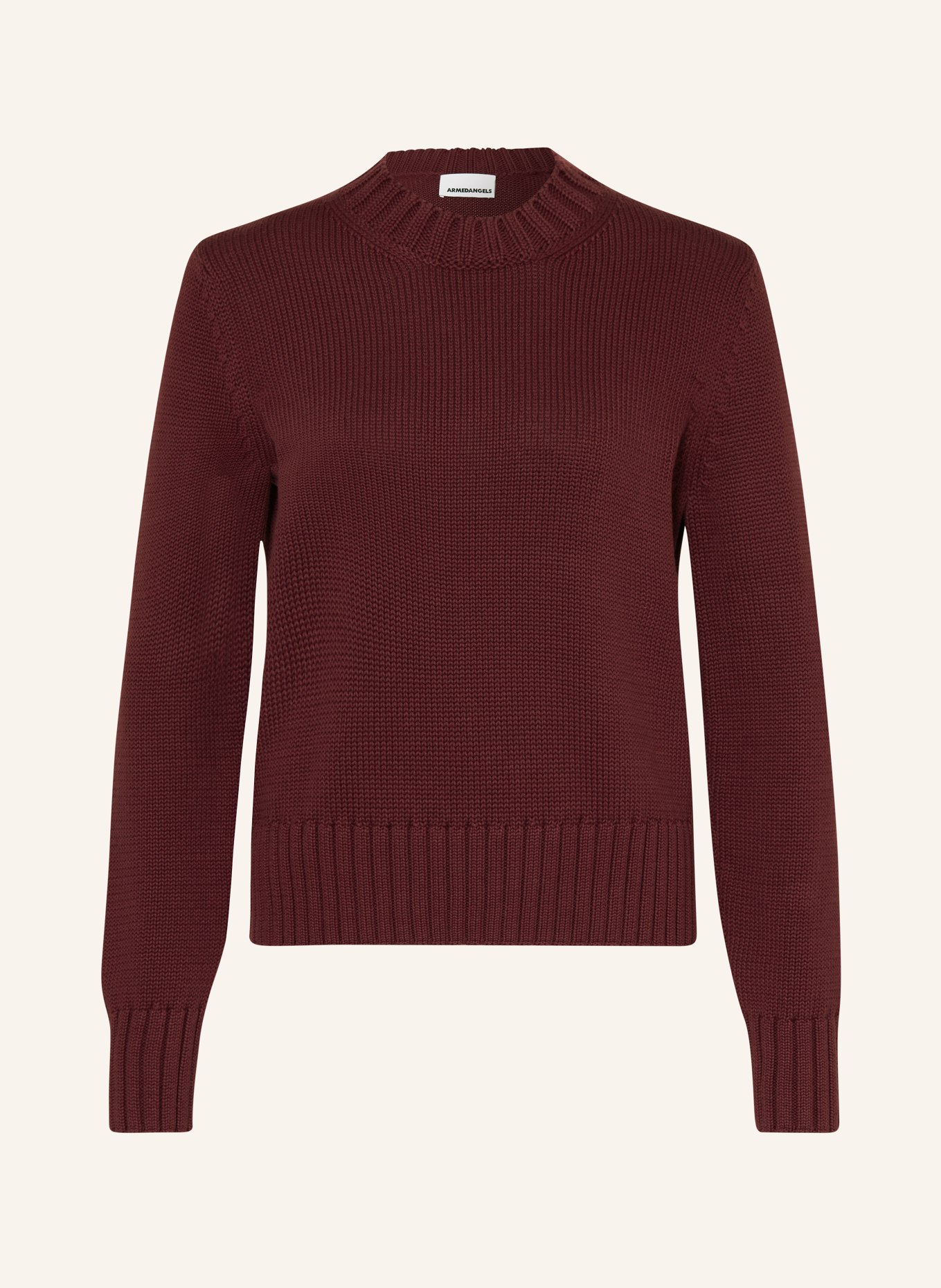 ARMEDANGELS Pullover AMALIAAS: DUNKELROT