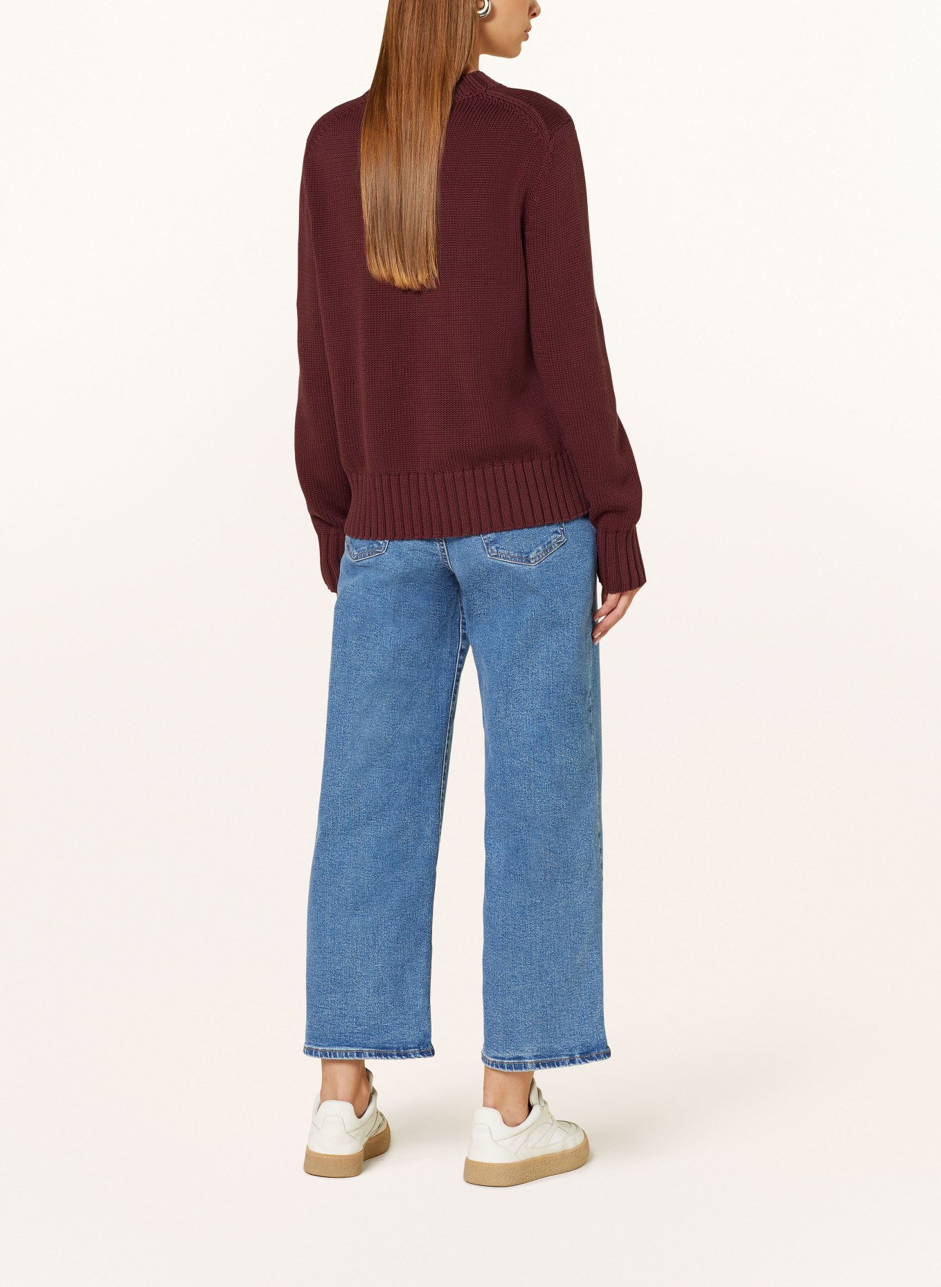 ARMEDANGELS Pullover AMALIAAS: DUNKELROT