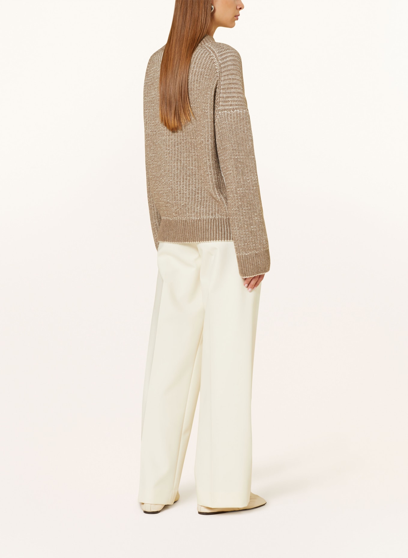 ARMEDANGELS Pullover SADNAA: TAUPE / ECRU