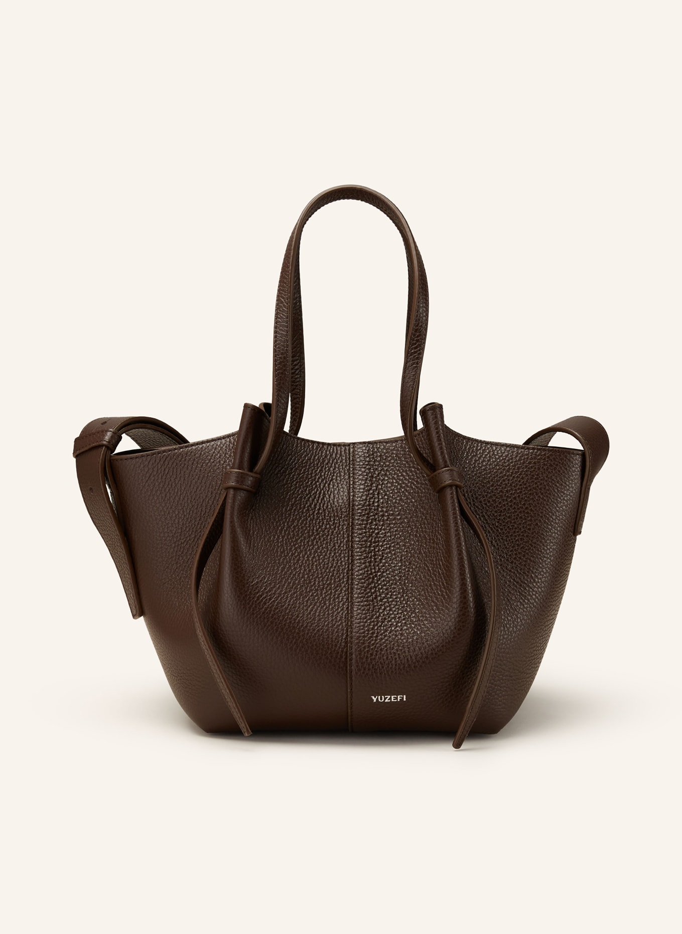 YUZEFI Shopper SQUARE MOCHI: DUNKELBRAUN