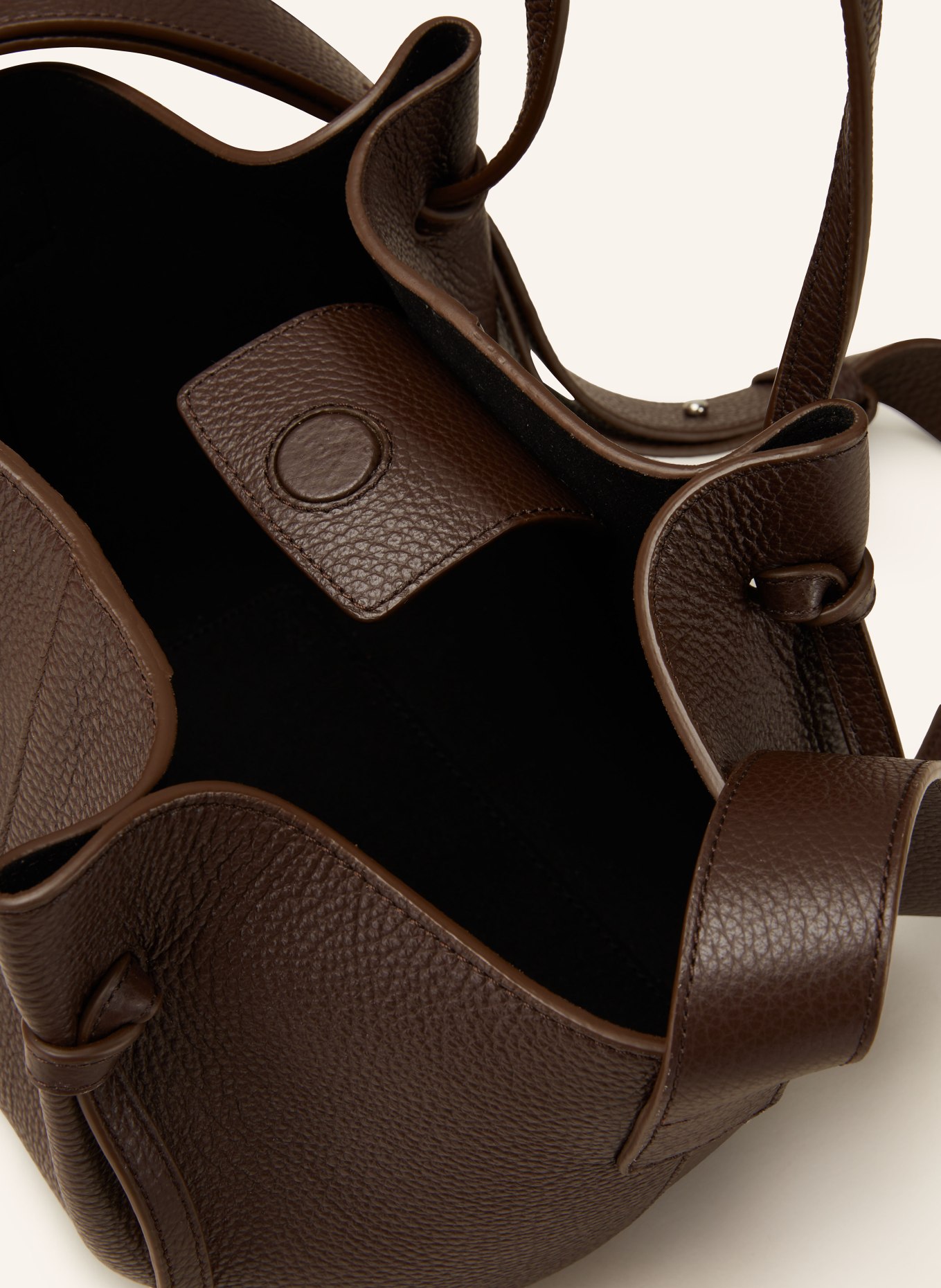 YUZEFI Shopper SQUARE MOCHI: DUNKELBRAUN