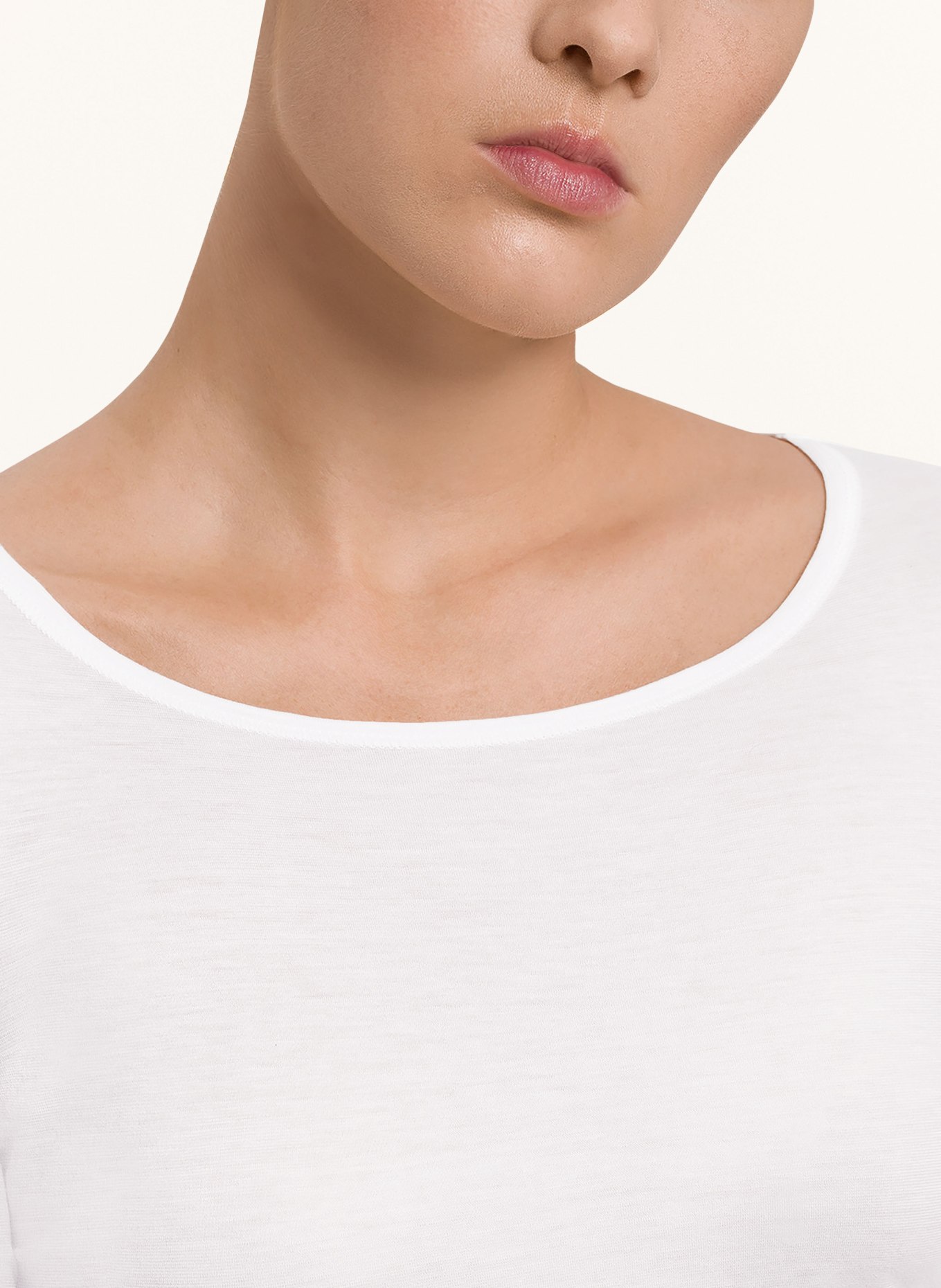 HANRO Long sleeve shirt ULTRALIGHT, Color: WHITE (Image 4)