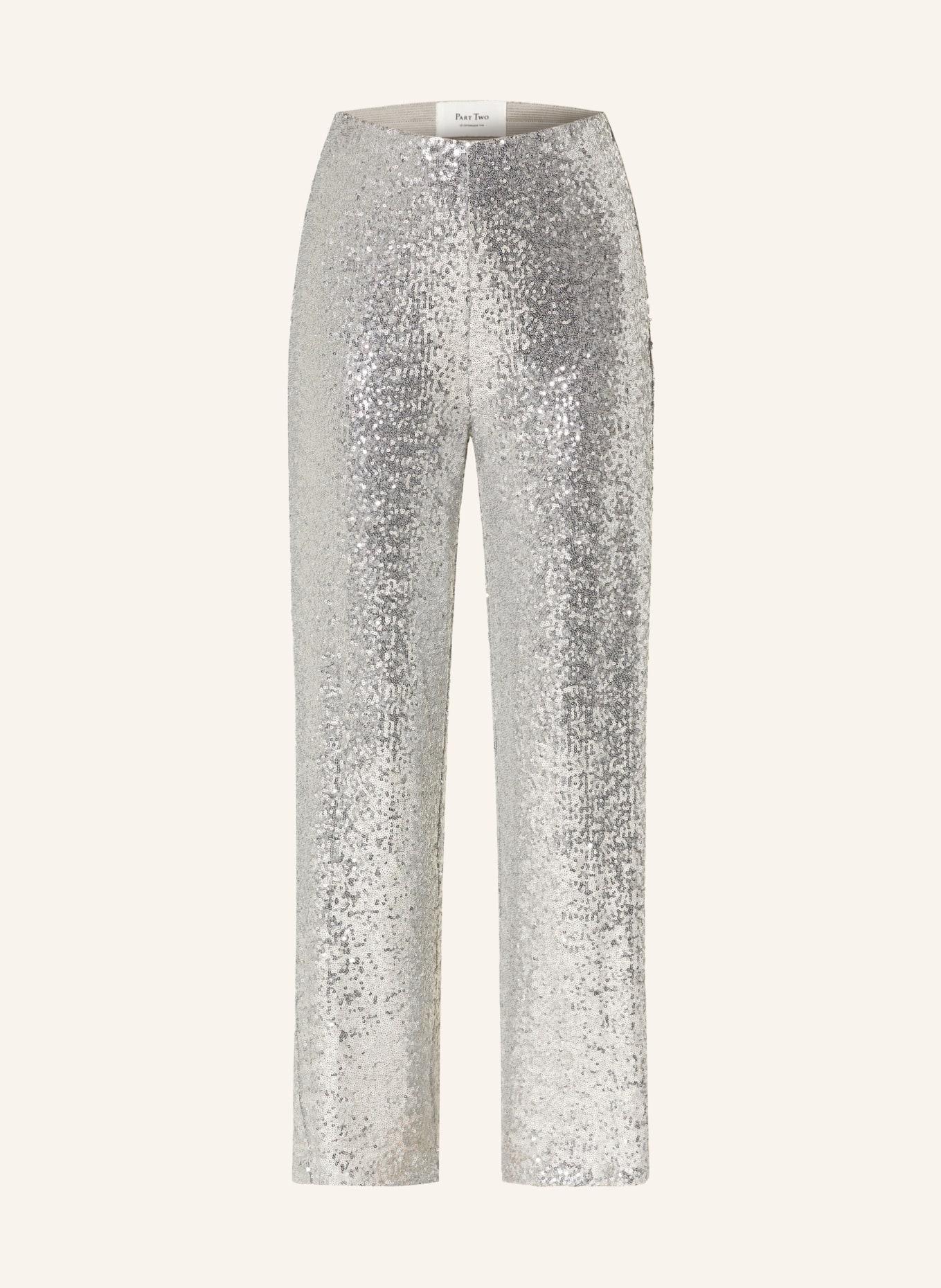 Part Two Wide leg trousers with sequins: SILVER
