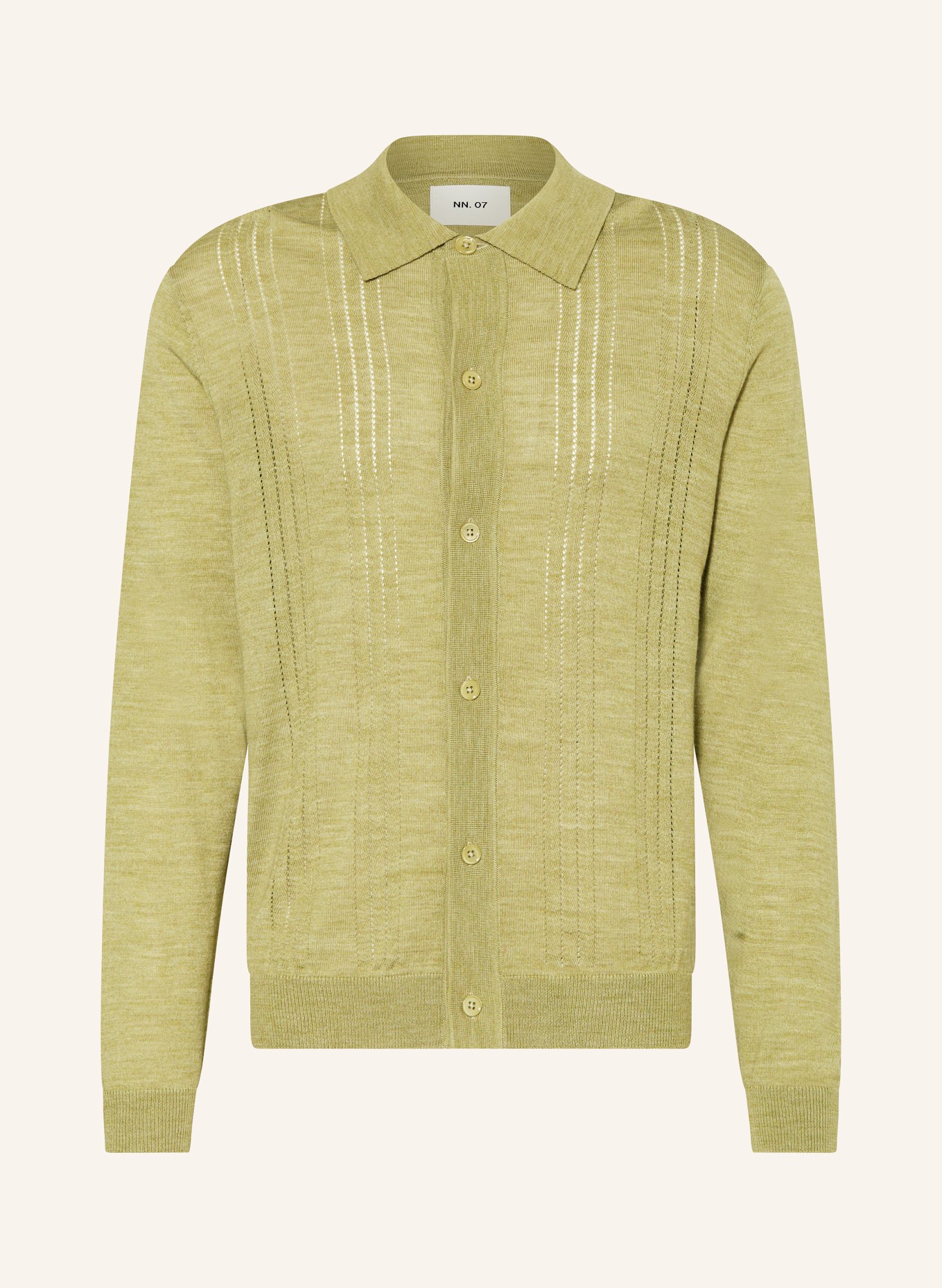NN.07 Knit shirt THOR regular fit: OLIVE