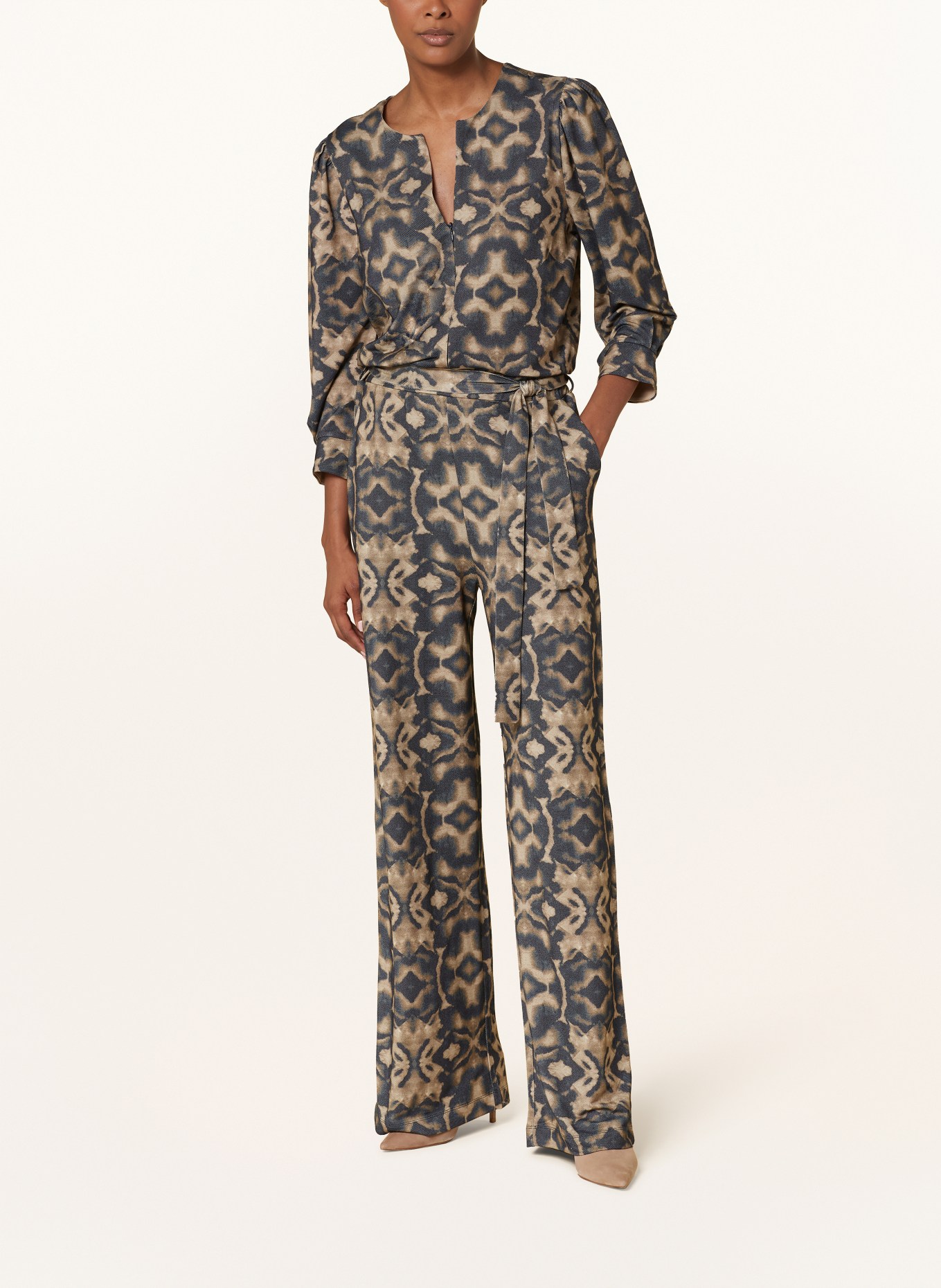 summum woman Kombinezon z rękawem 3/4: OLIWKOWY / NIEBIESKI