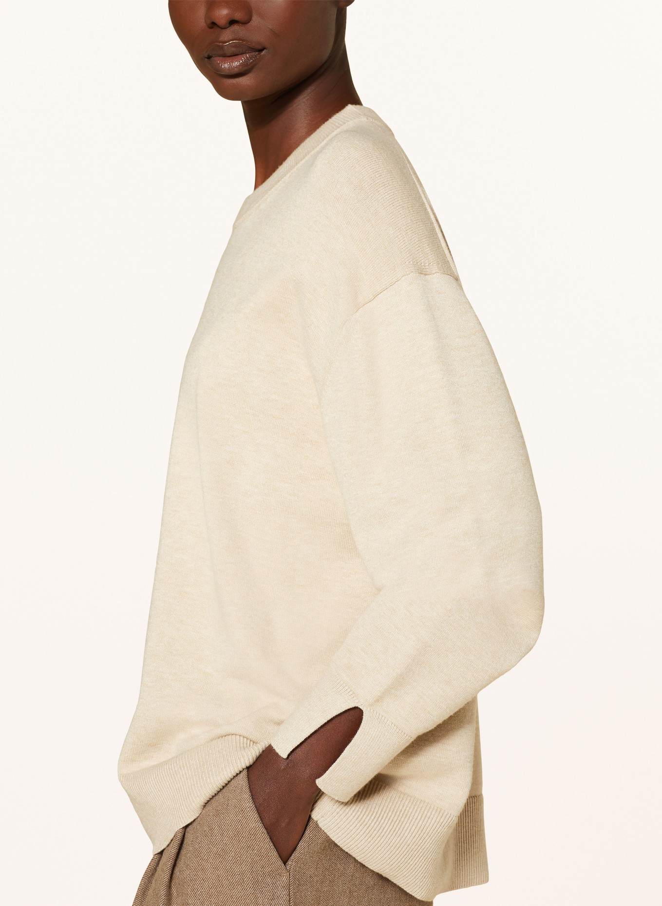 MSCH COPENHAGEN Pullover MSCHMAURA: HELLBRAUN