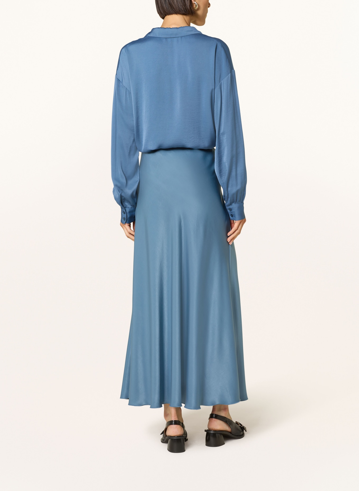 MSCH COPENHAGEN Satinrock MSCHNICOLETTE ULLAS: BLAU