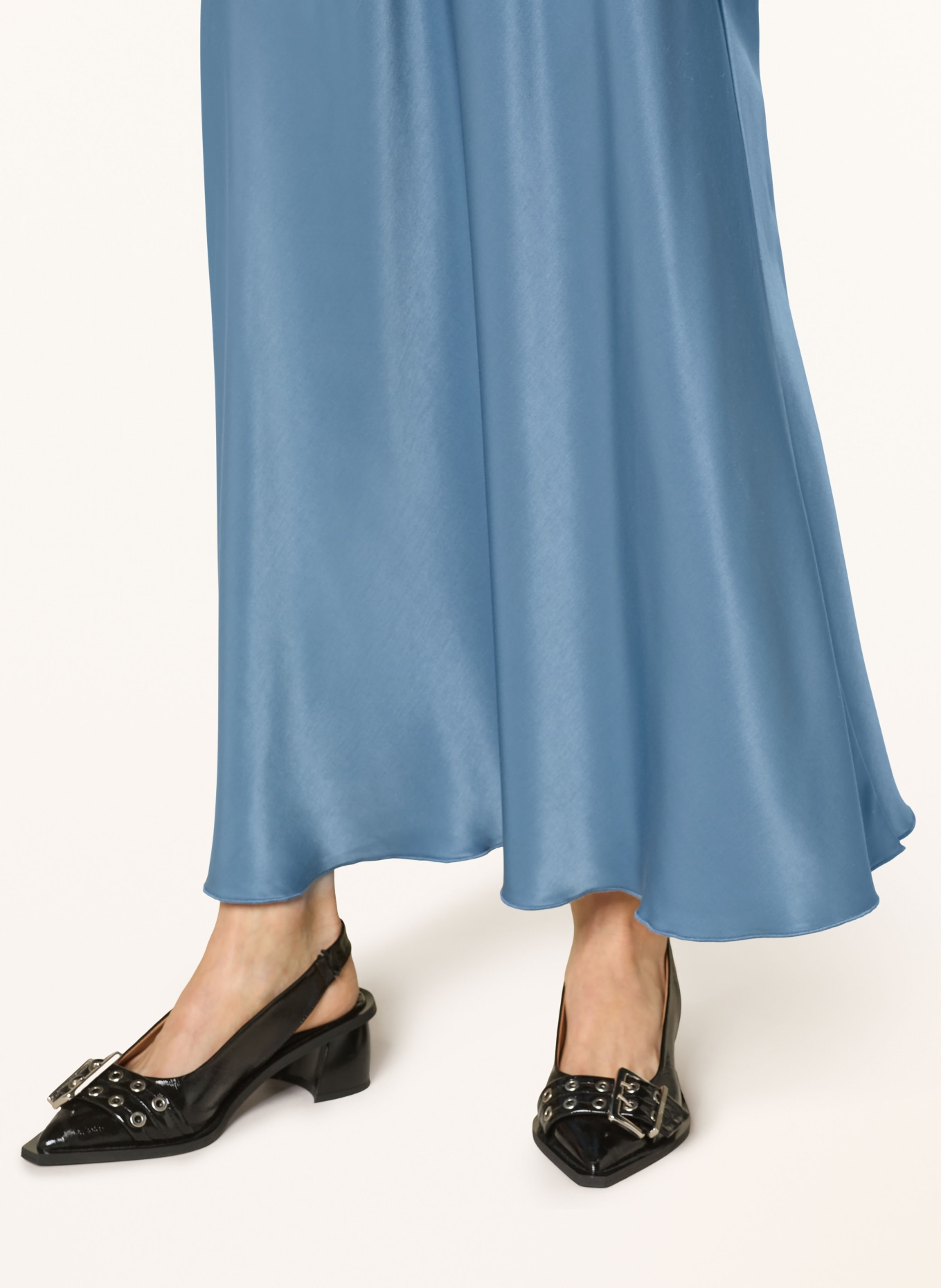 MSCH COPENHAGEN Satinrock MSCHNICOLETTE ULLAS: BLAU