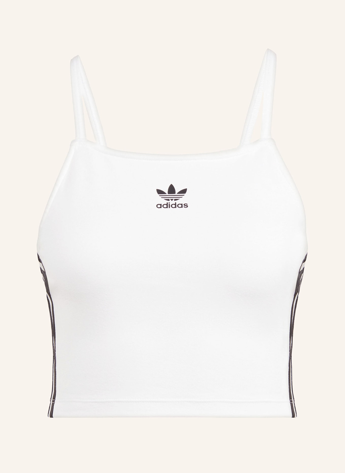 adidas Originals Cropped-Top ADICOLOR, Farbe: WEISS (Bild 1)