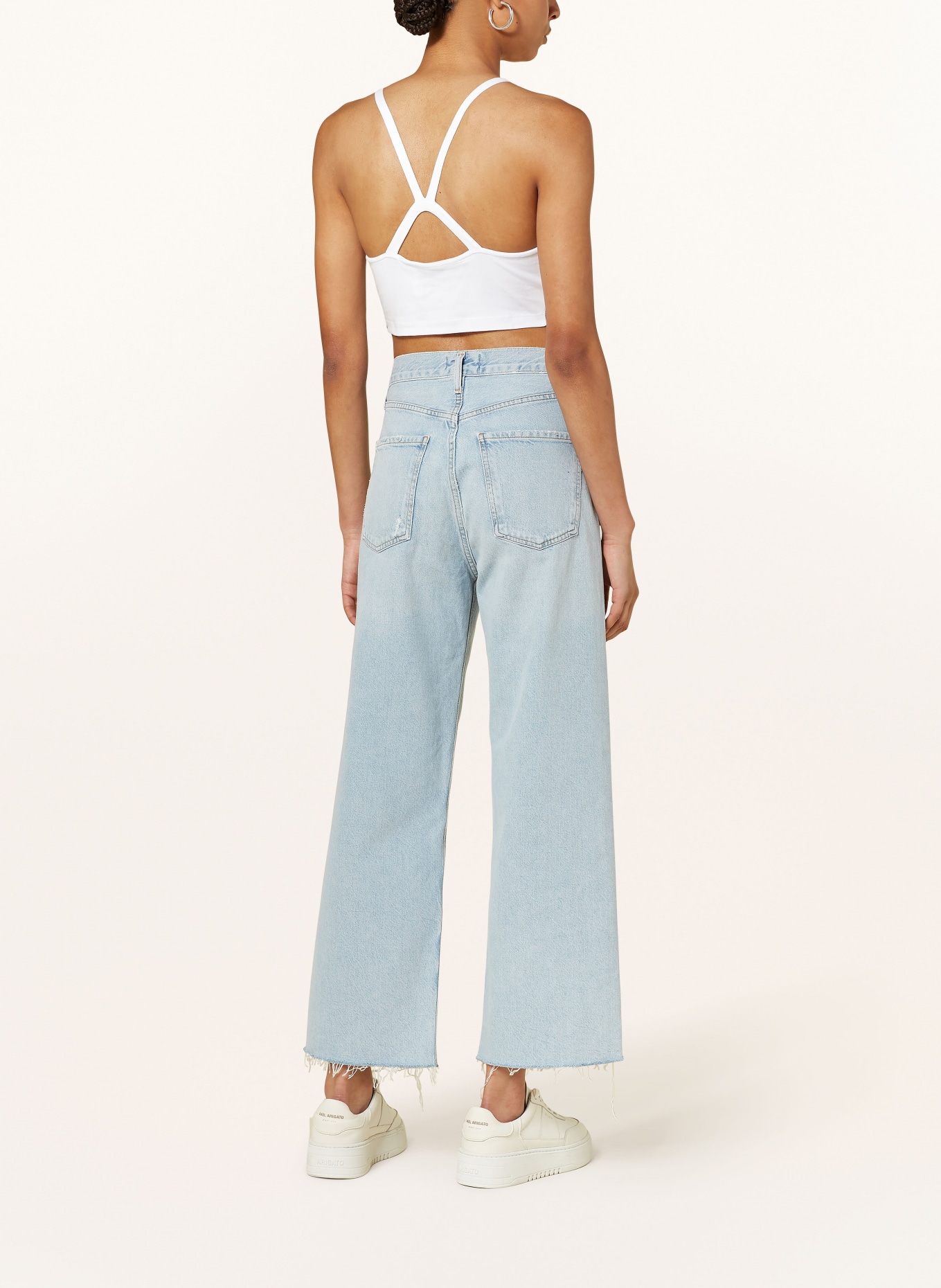 adidas Originals Cropped-Top ADICOLOR, Farbe: WEISS (Bild 3)