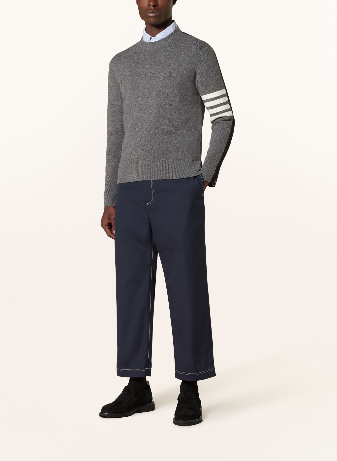 THOM BROWNE. Trousers regular fit, Color: DARK BLUE (Image 2)