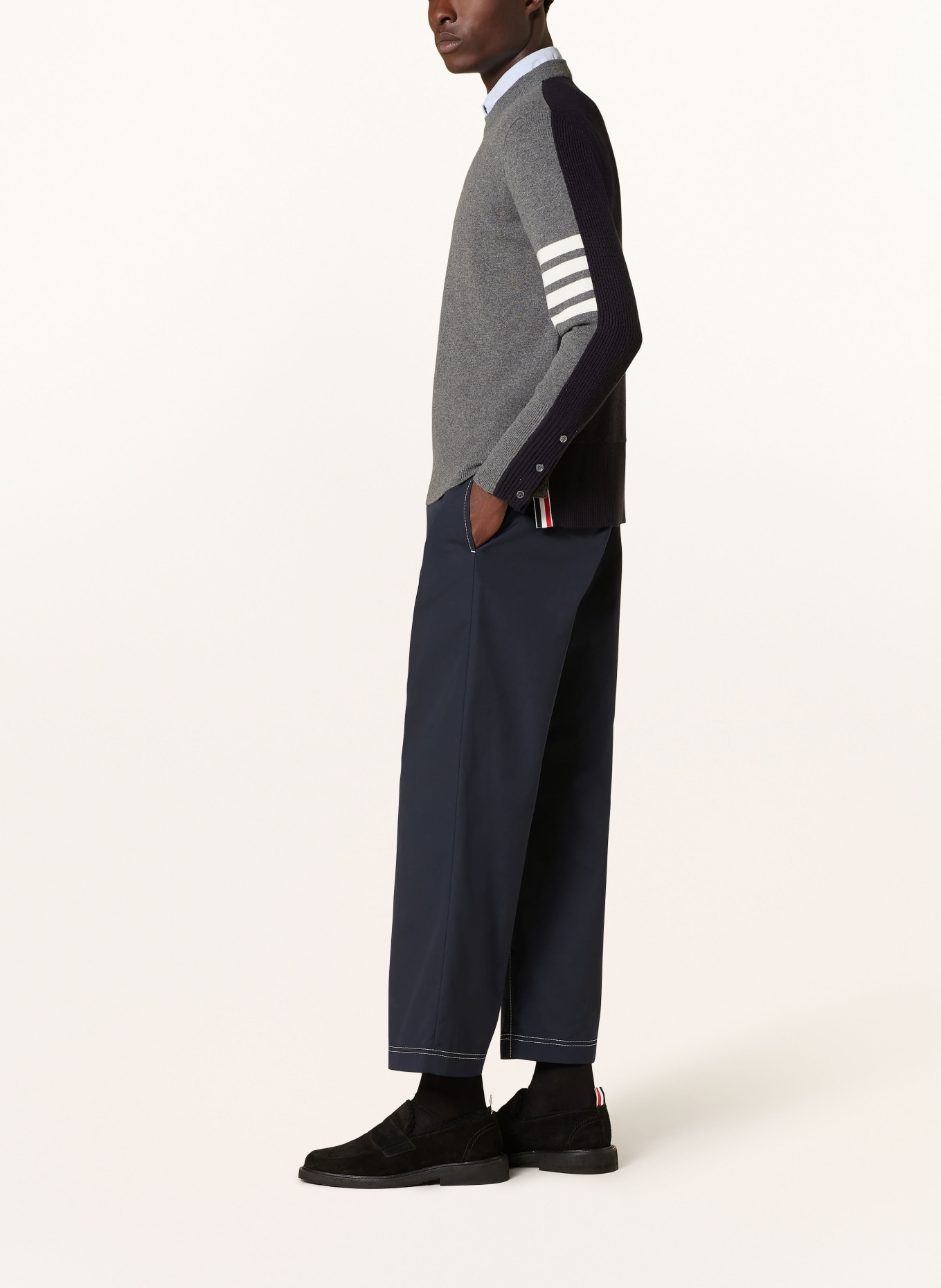 THOM BROWNE. Trousers regular fit, Color: DARK BLUE (Image 4)