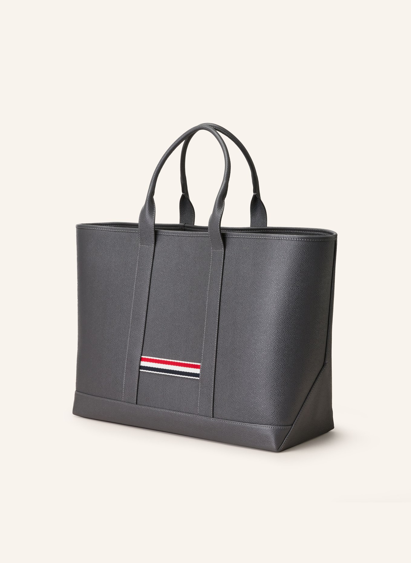 THOM BROWNE. Torba shopper MEDIUM, Kolor: CZIEMNOSZARY (Obrazek 2)