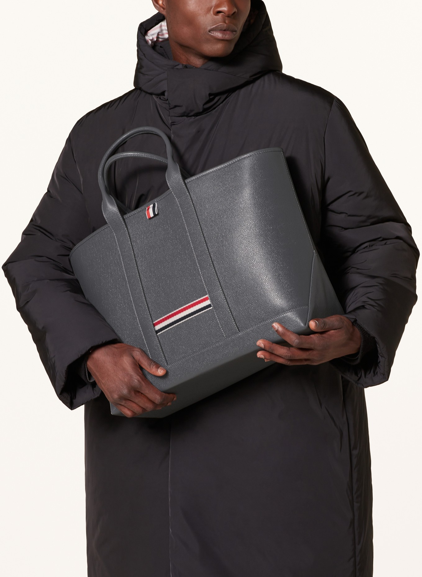 THOM BROWNE. Shopper MEDIUM, Farbe: DUNKELGRAU (Bild 4)